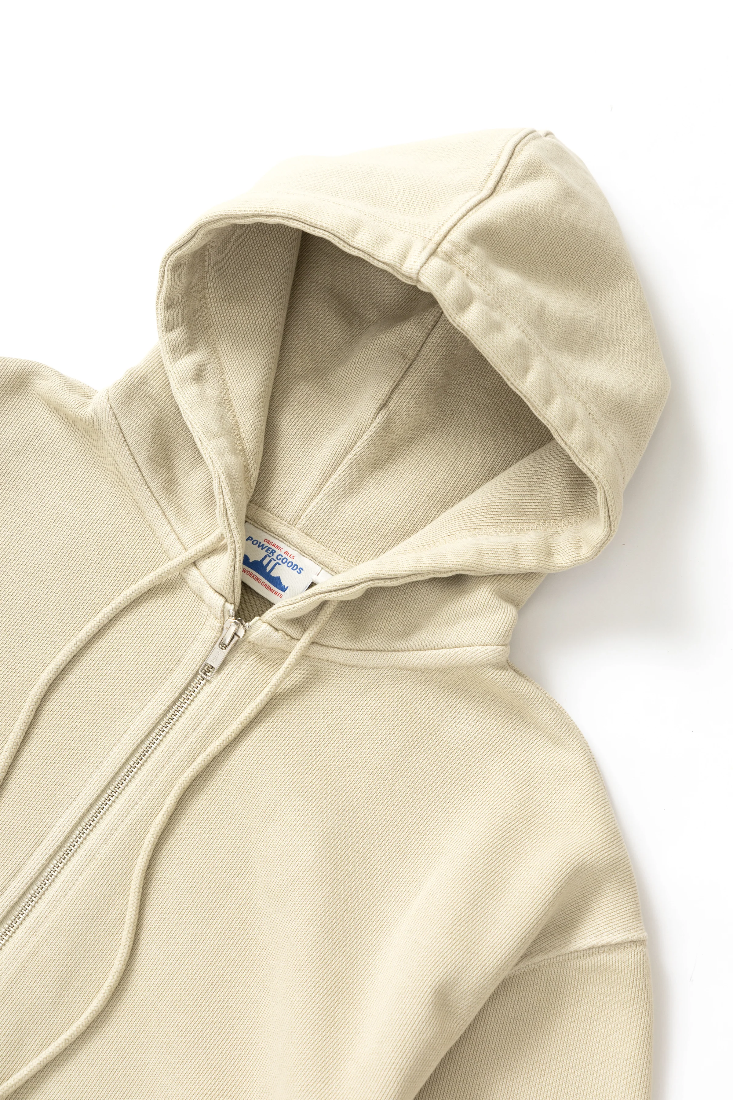 Power Goods - Loopback Zip Hoodie - Bone - Image 4