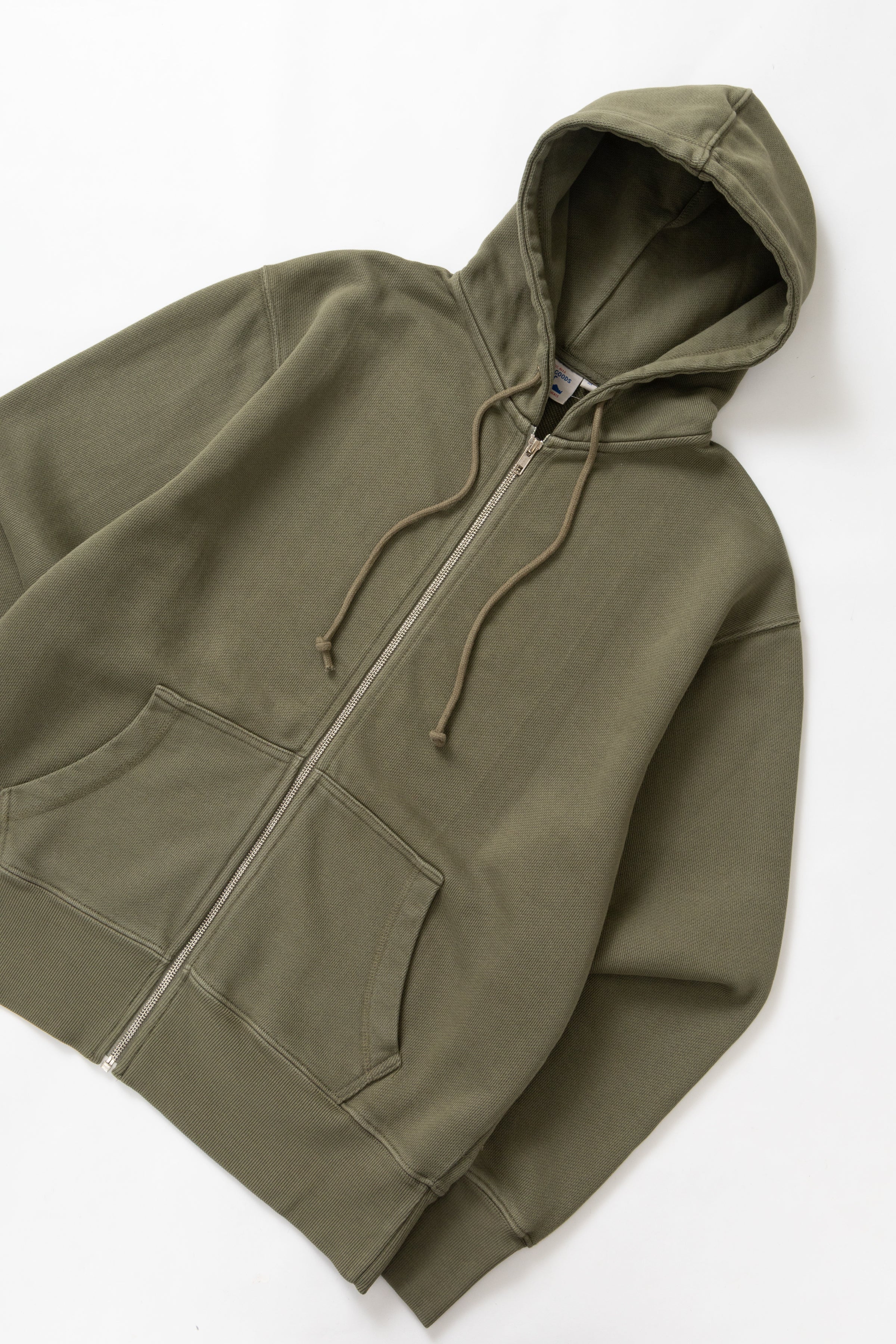 Power Goods - Loopback Zip Hoodie - Olive - Image 3