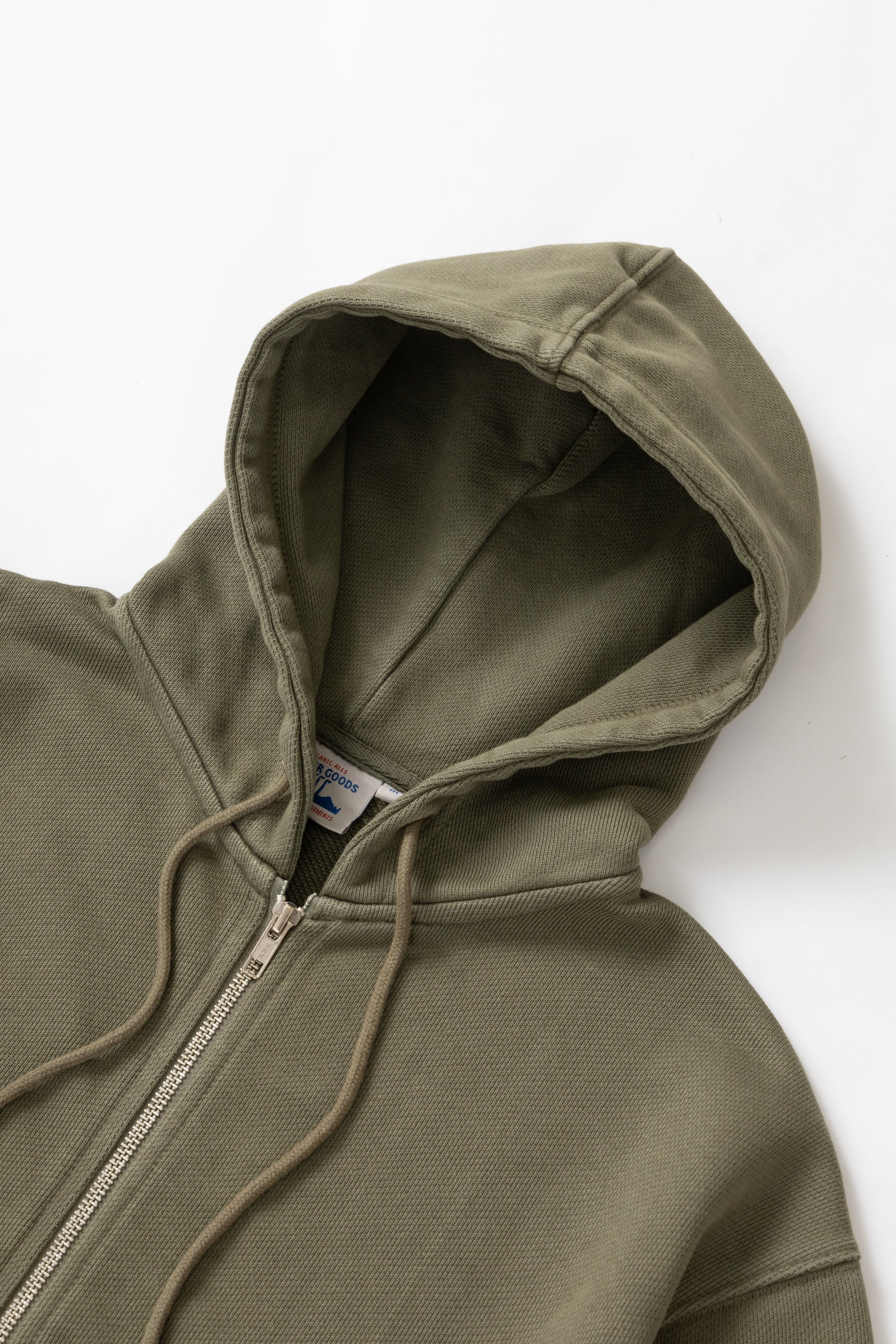 Power Goods - Loopback Zip Hoodie - Olive - Image 4