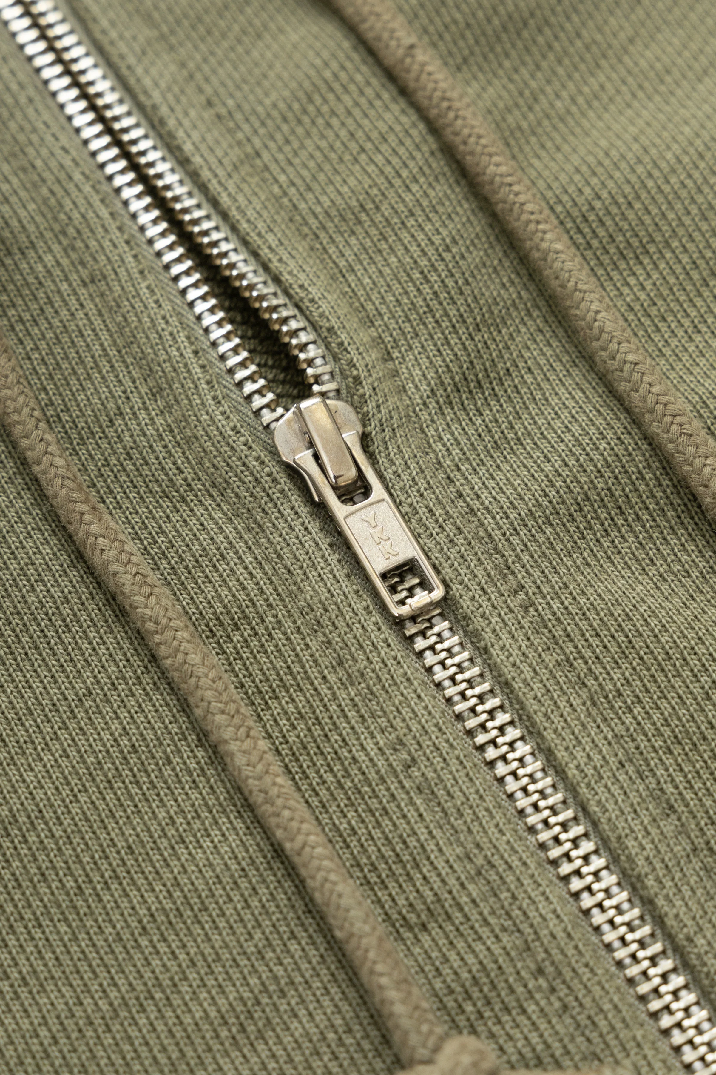 Power Goods - Loopback Zip Hoodie - Olive - Image 7