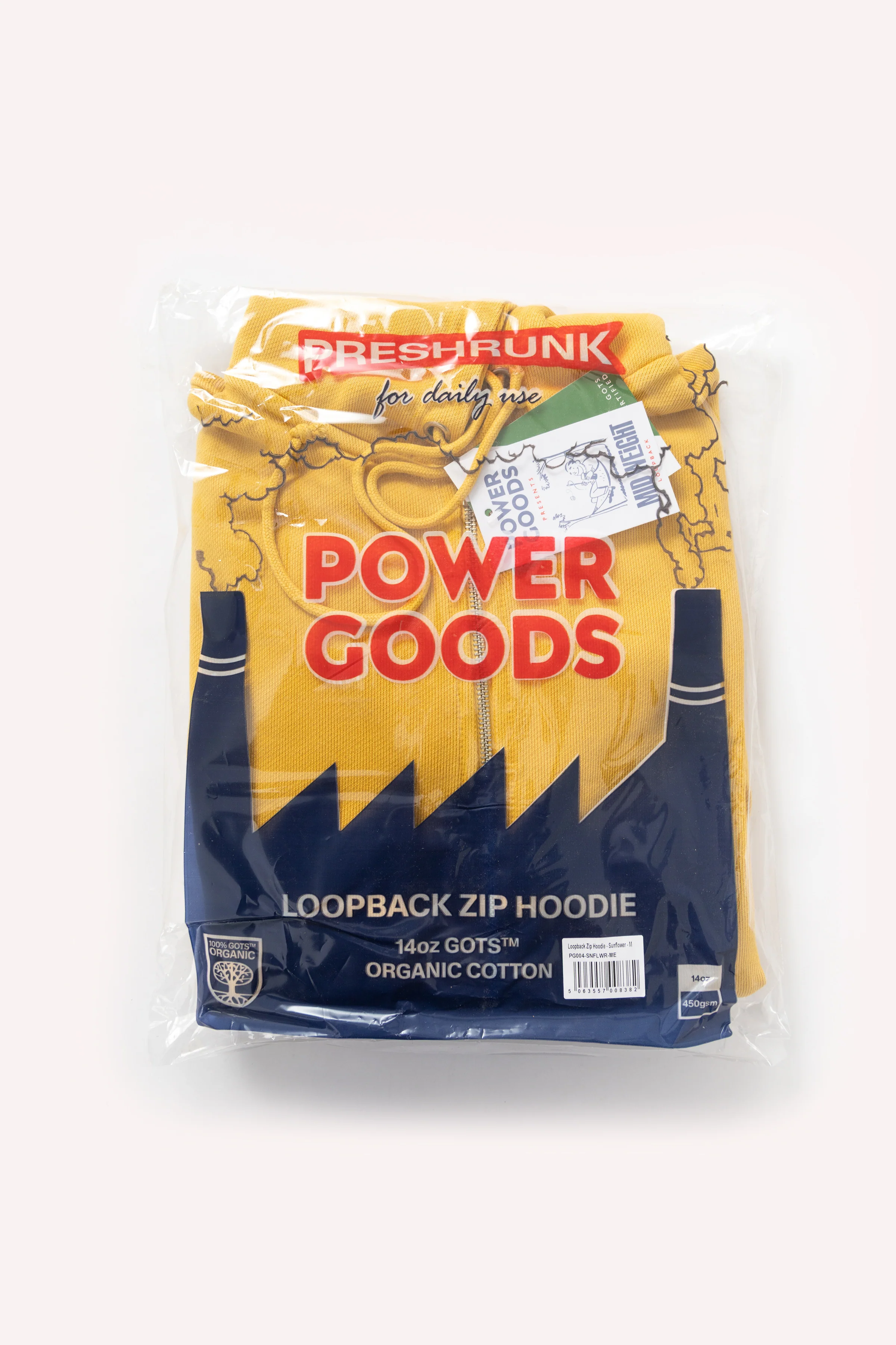 Power Goods - Loopback Zip Hoodie - Sunflower - Image 8