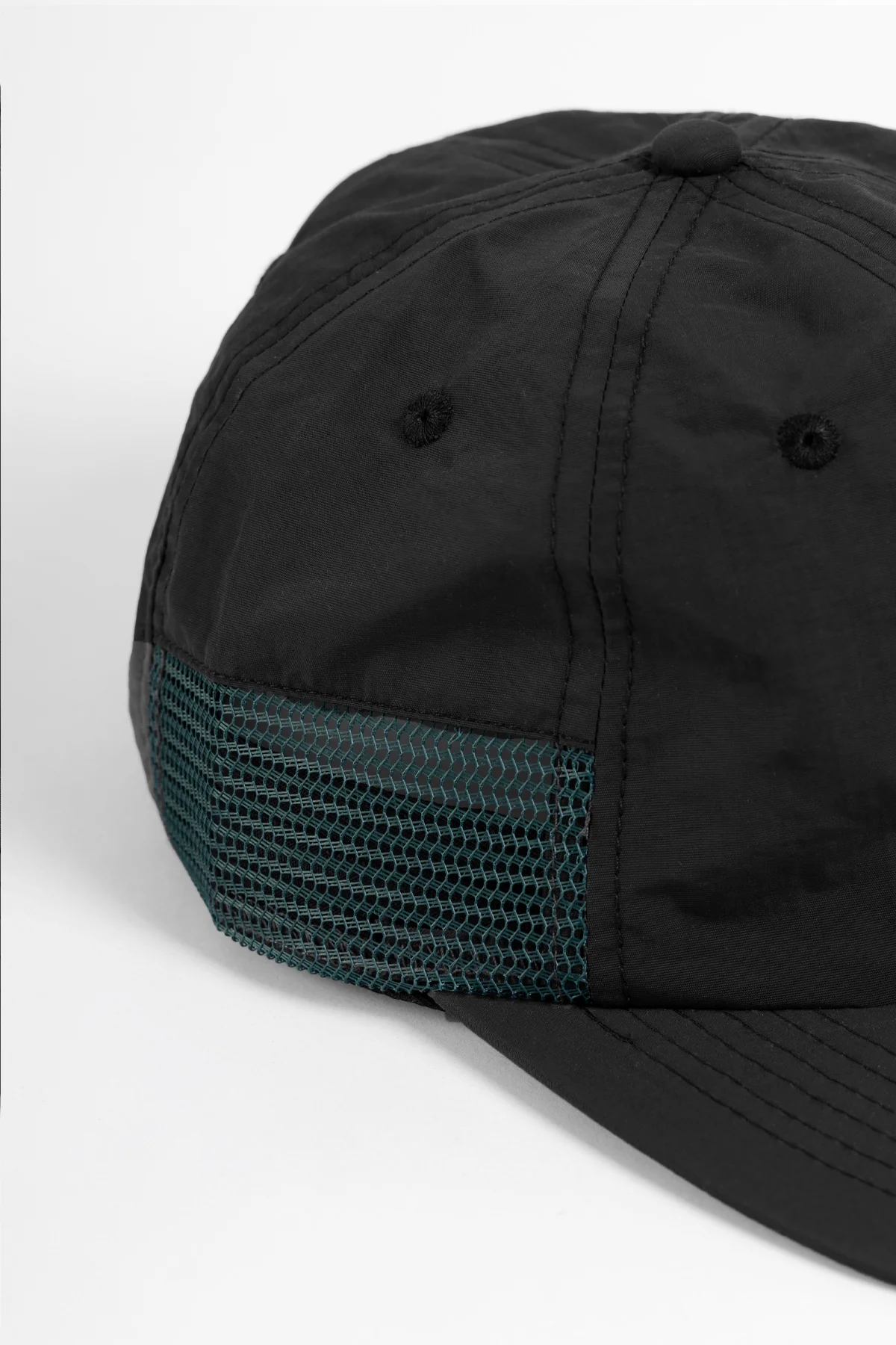 Power Goods - Perfect Nylon 6 Panel Mesh Cap - Black - Image 3