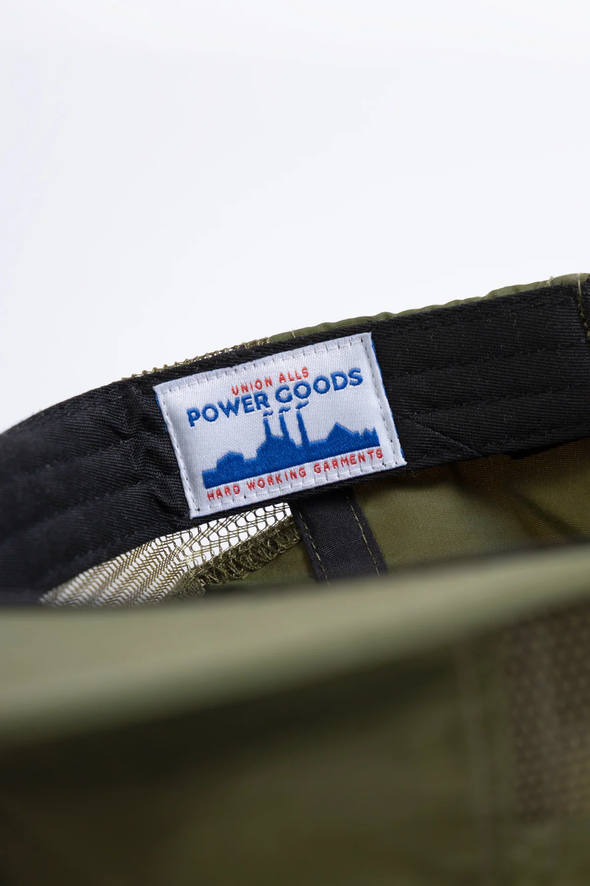 Power Goods - Perfect Nylon 6 Panel Mesh Cap - Olive - Image 5