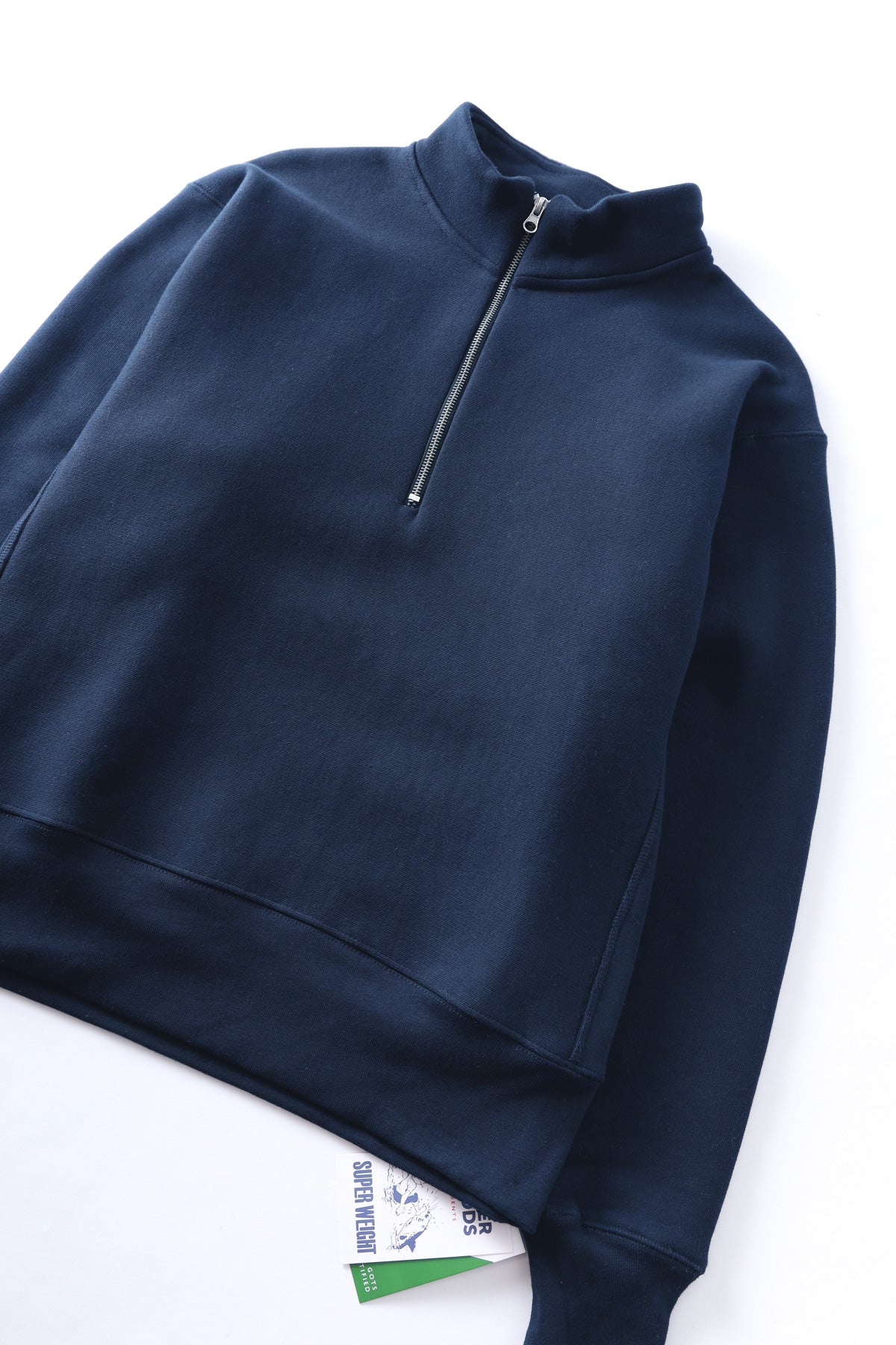 Power Goods - Super Weight Quarter Zip - Navy Blue - Image 2
