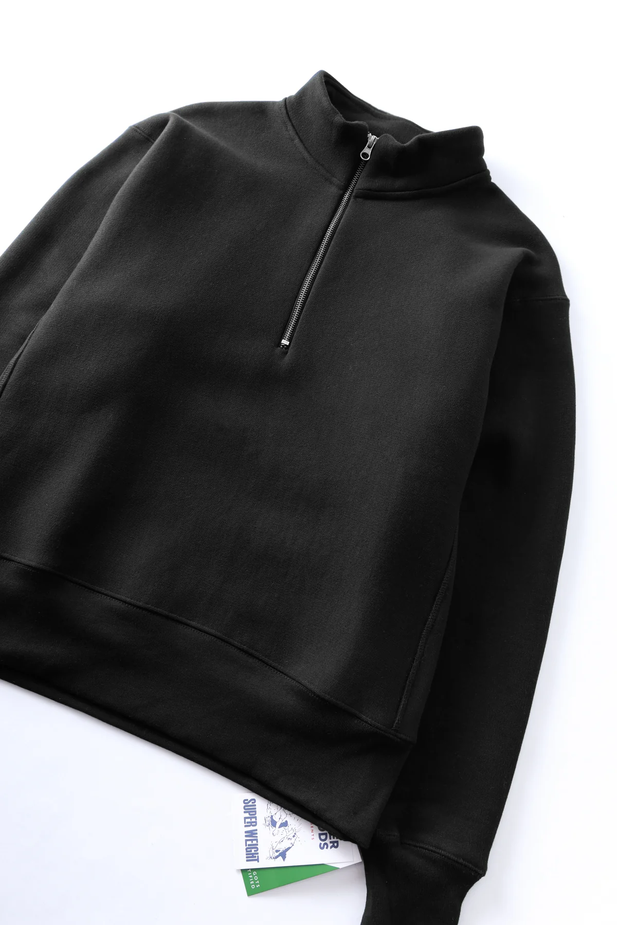 Power Goods - Super Weight Quarter Zip - Black - Image 2