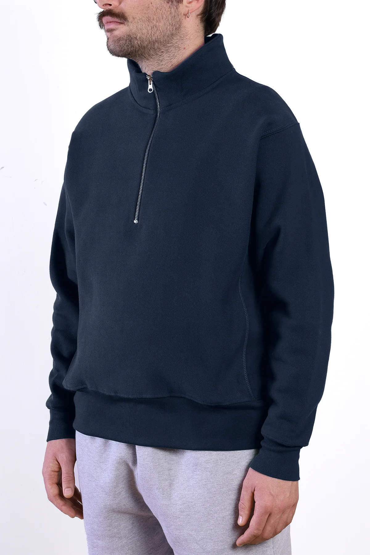 Power Goods - Super Weight Quarter Zip - Navy Blue - Image 4