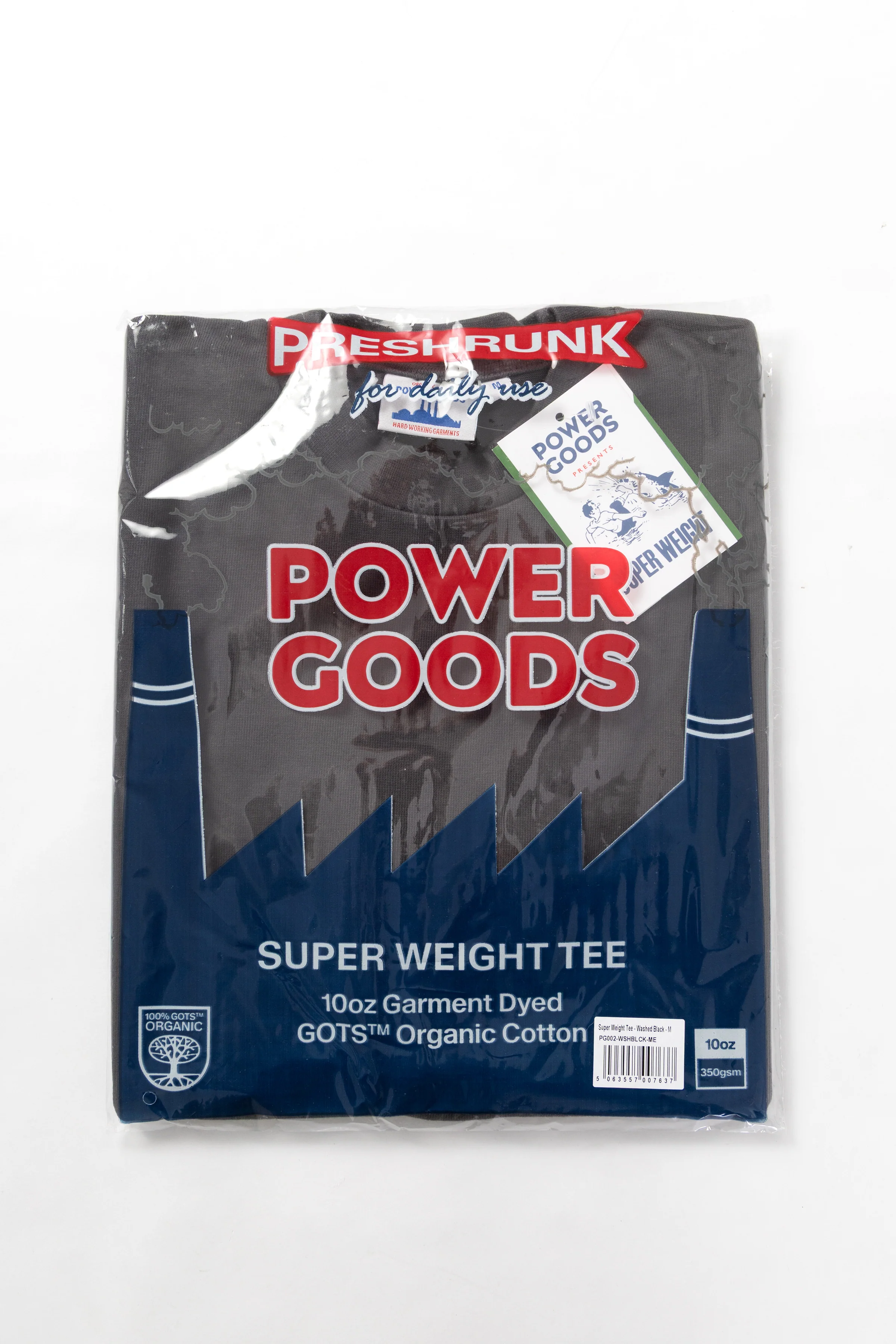 Power Goods - Super Weight T-Shirt - Washed Black - Image 7