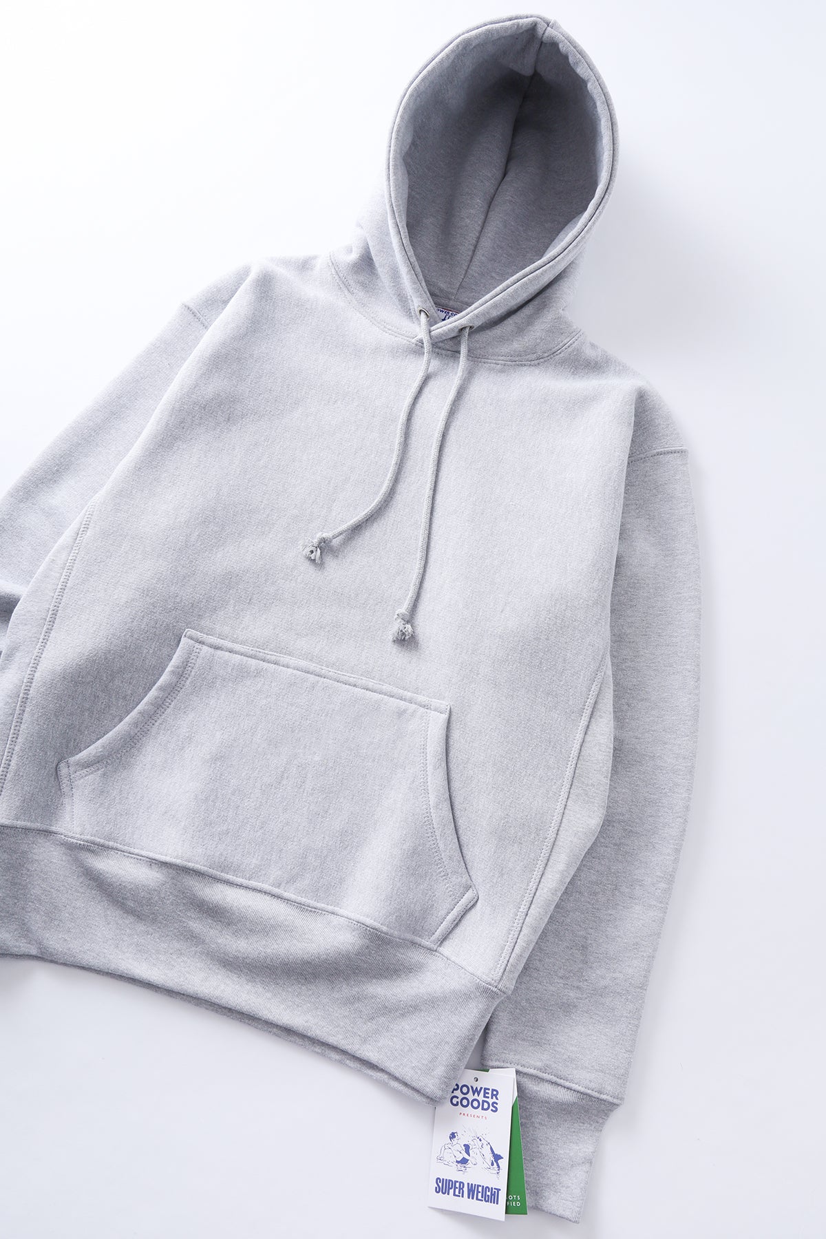 Power Goods - Super Weight Hoodie - Heather Grey - Image 2