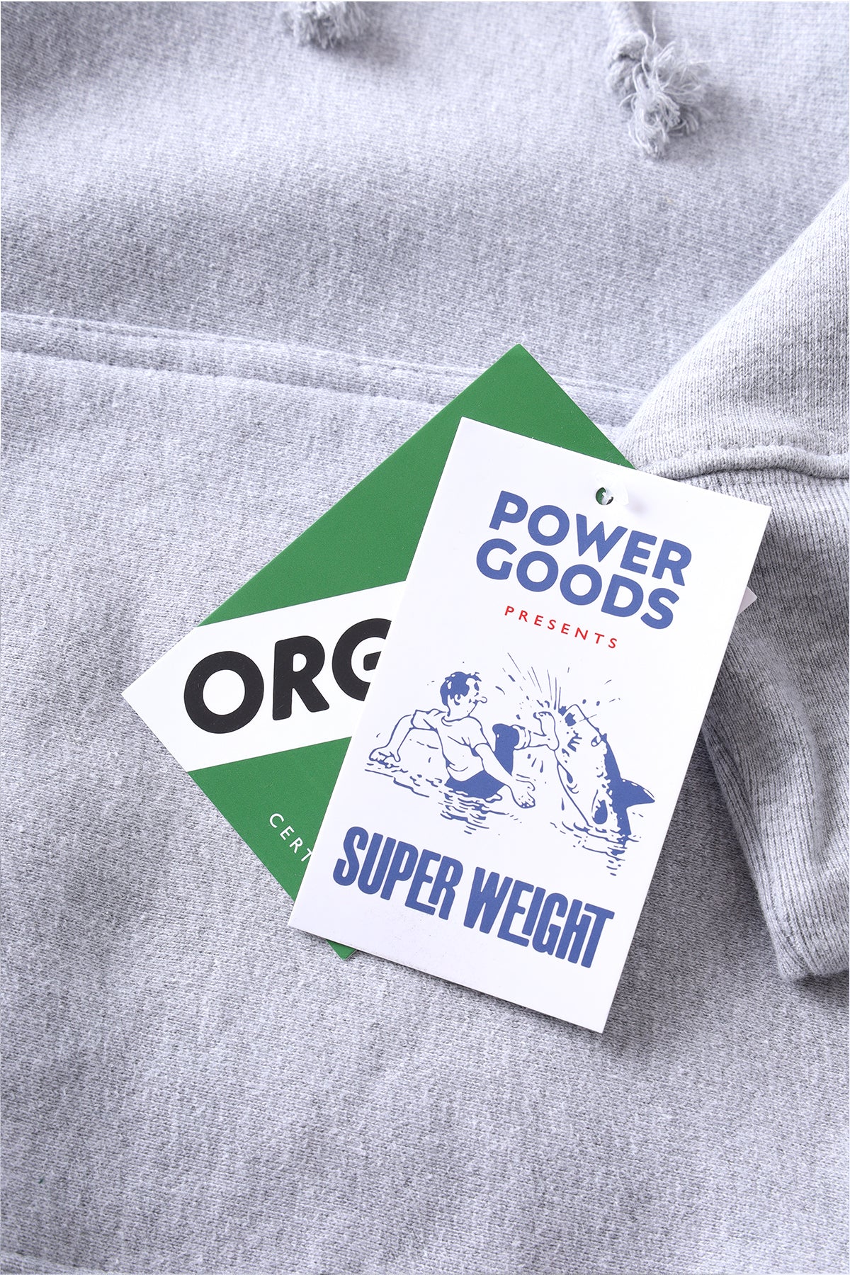 Power Goods - Super Weight Hoodie - Heather Grey - Image 9