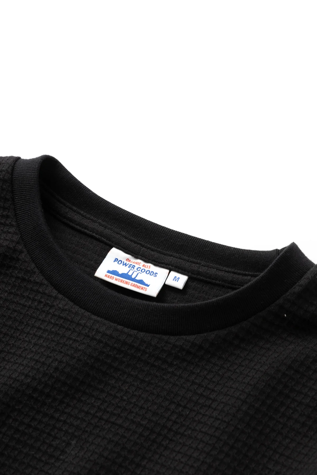 Power Goods - Thermal Waffle Long Sleeve Tee - Black - Image 4