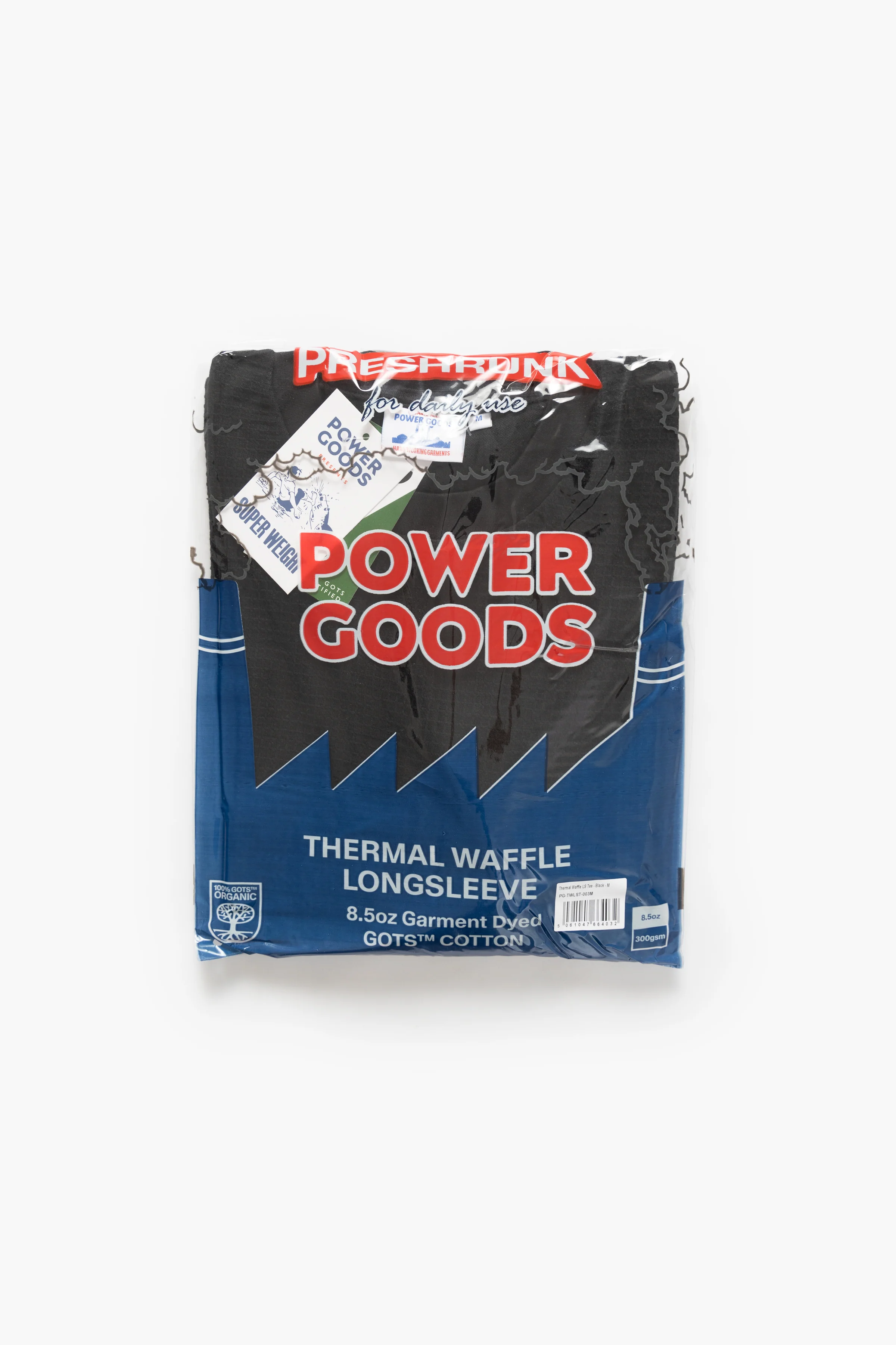 Power Goods - Thermal Waffle Long Sleeve Tee - Black - Image 5