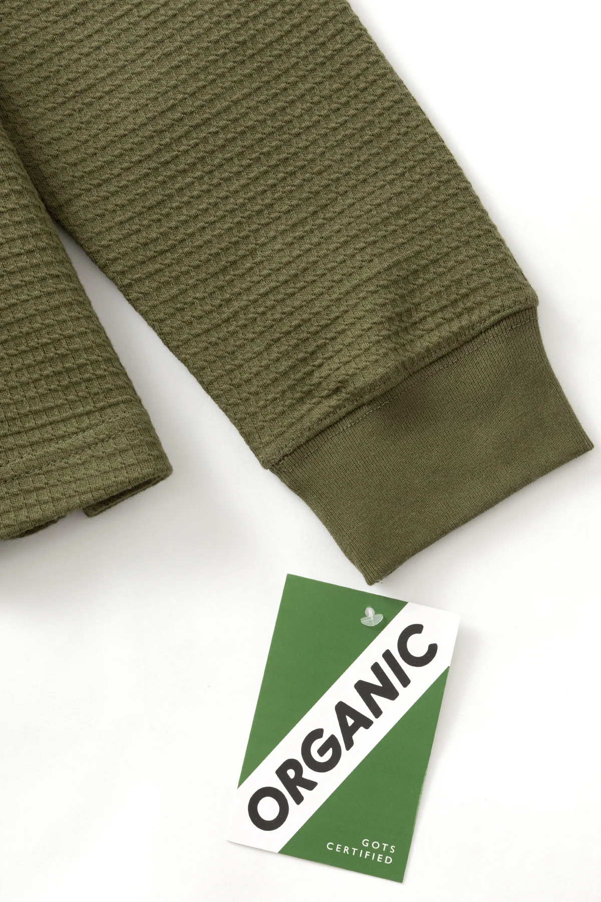 Power Goods - Thermal Waffle Long Sleeve Tee - Olive - Image 3