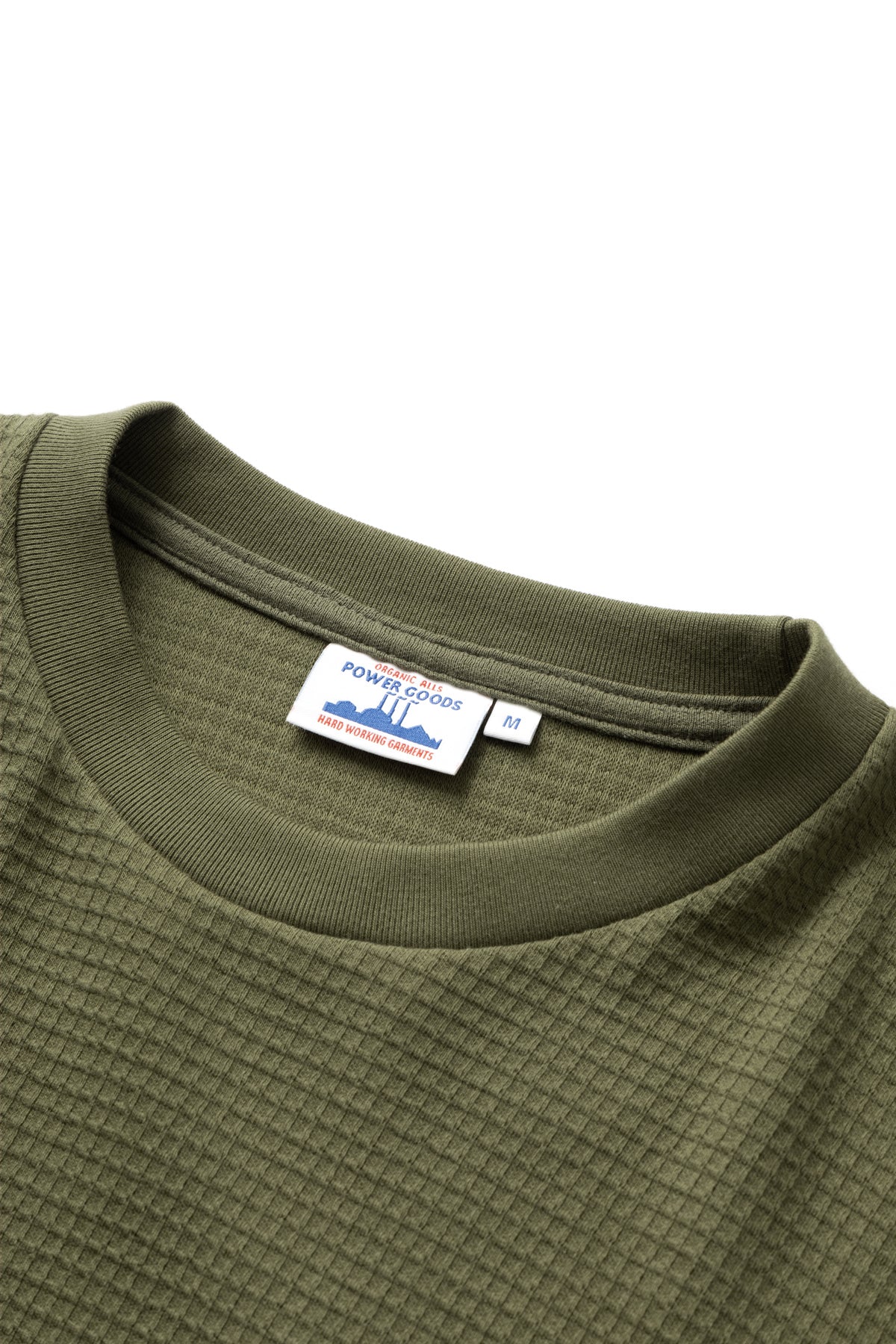 Power Goods - Thermal Waffle Long Sleeve Tee - Olive - Image 4