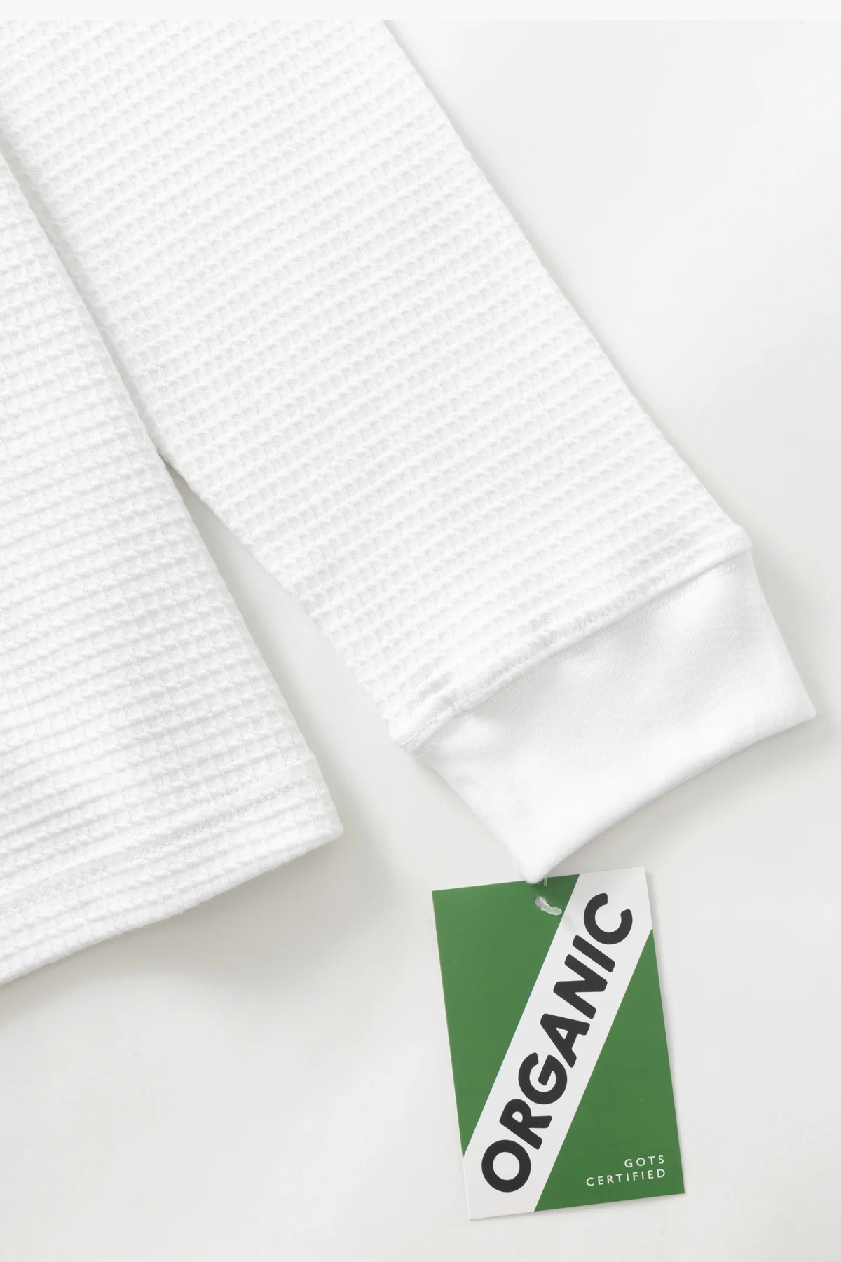 Power Goods - Thermal Waffle Long Sleeve Tee - White - Image 4