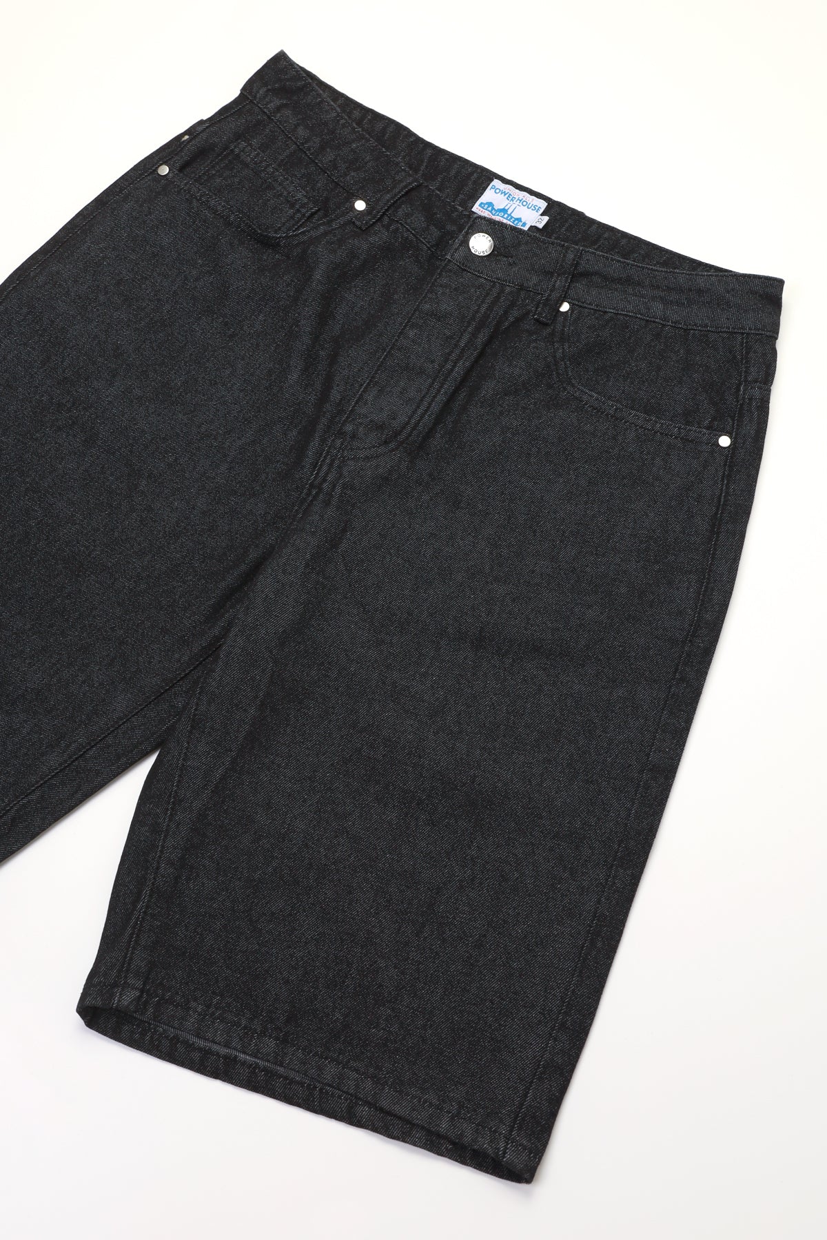 Power Goods - 90's Denim Shorts - Washed Black - Image 4