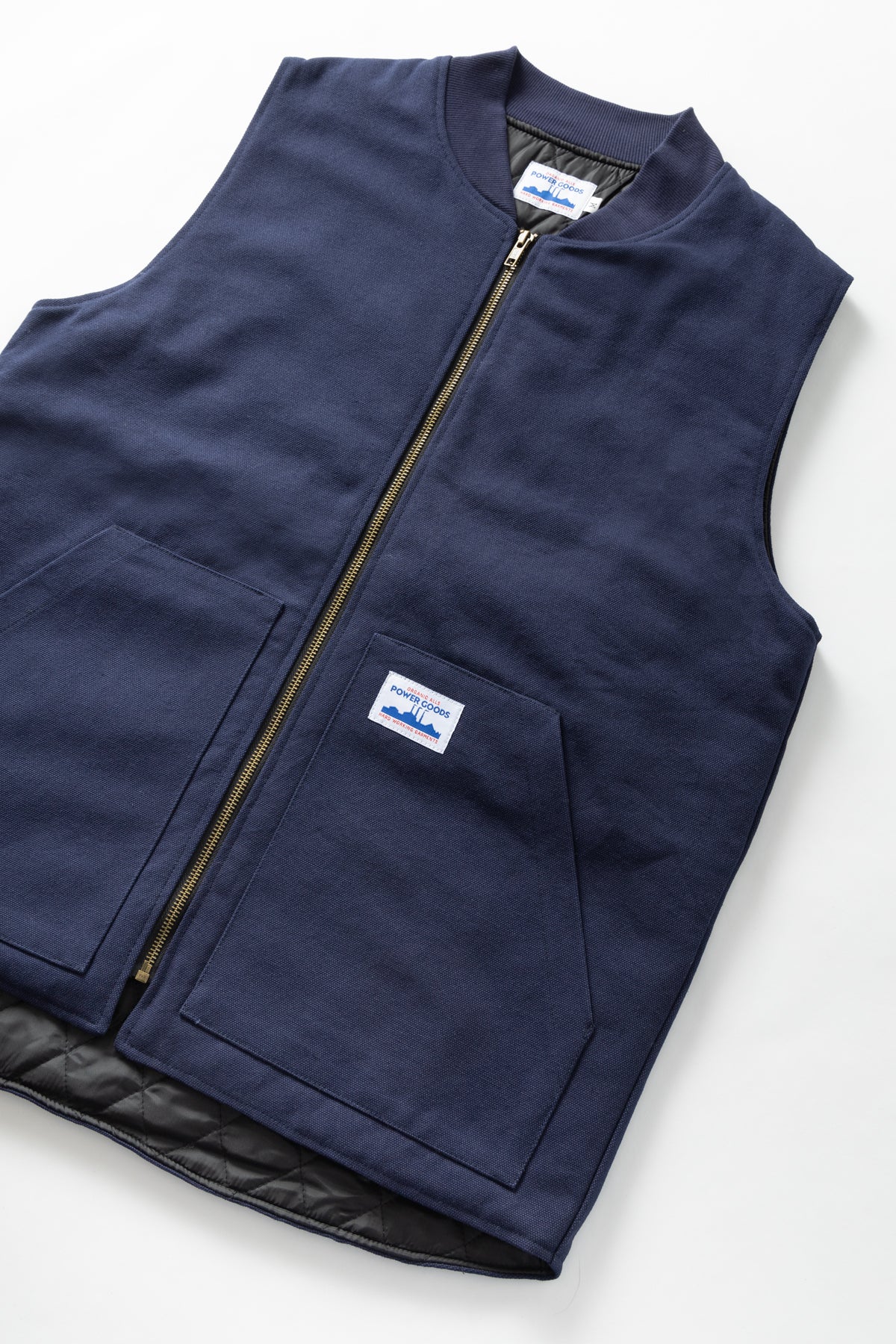 Power Goods - Canvas Work Vest - Navy Blue - Image 2