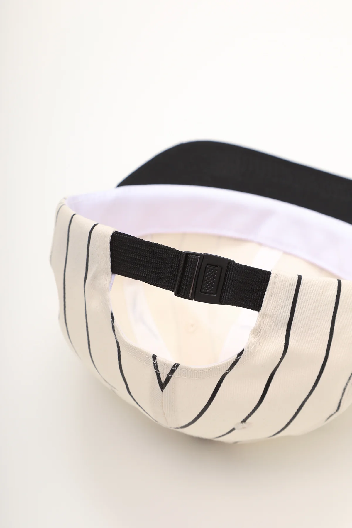 Power Goods - Perfect 6 Panel Cap - Striped Black - Image 2