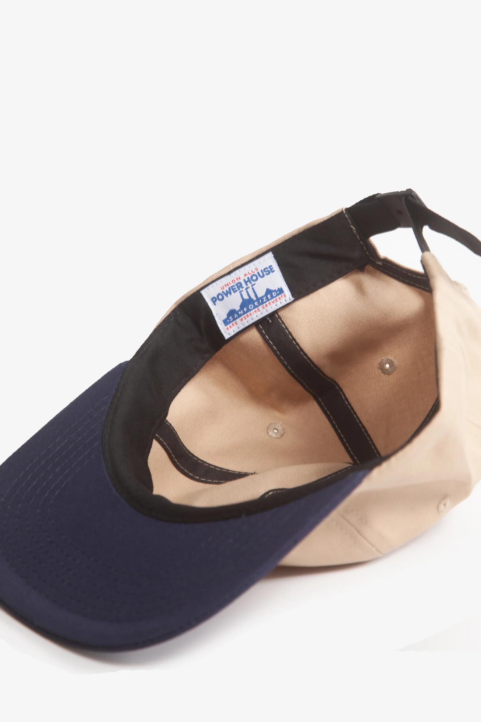 Power Goods - Perfect 6 Panel Cap - Tan/Navy - Image 3