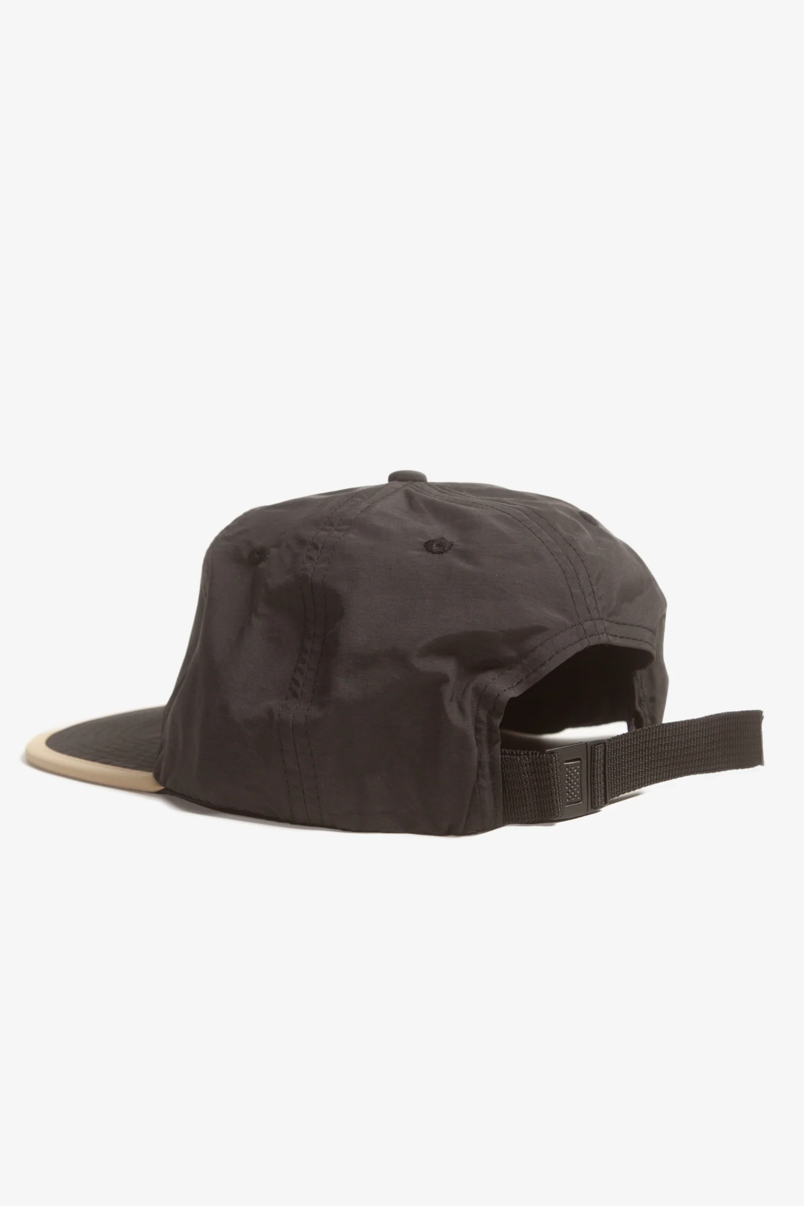 Power Goods - Perfect Nylon 6 Panel Cap - Black/Beige - Image 3