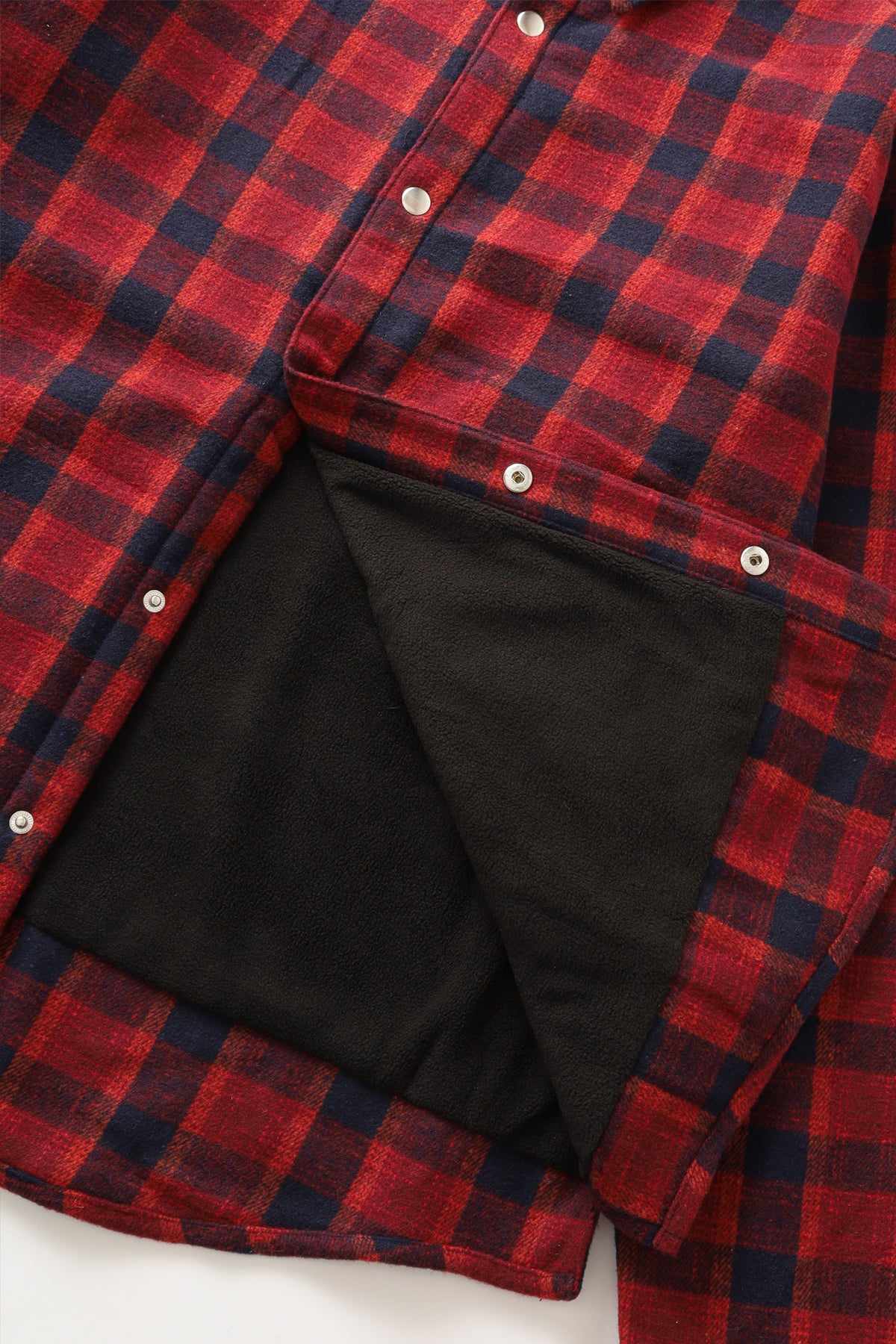 Pro Club - Flannel Work Shirt - Red/Navy - Image 4