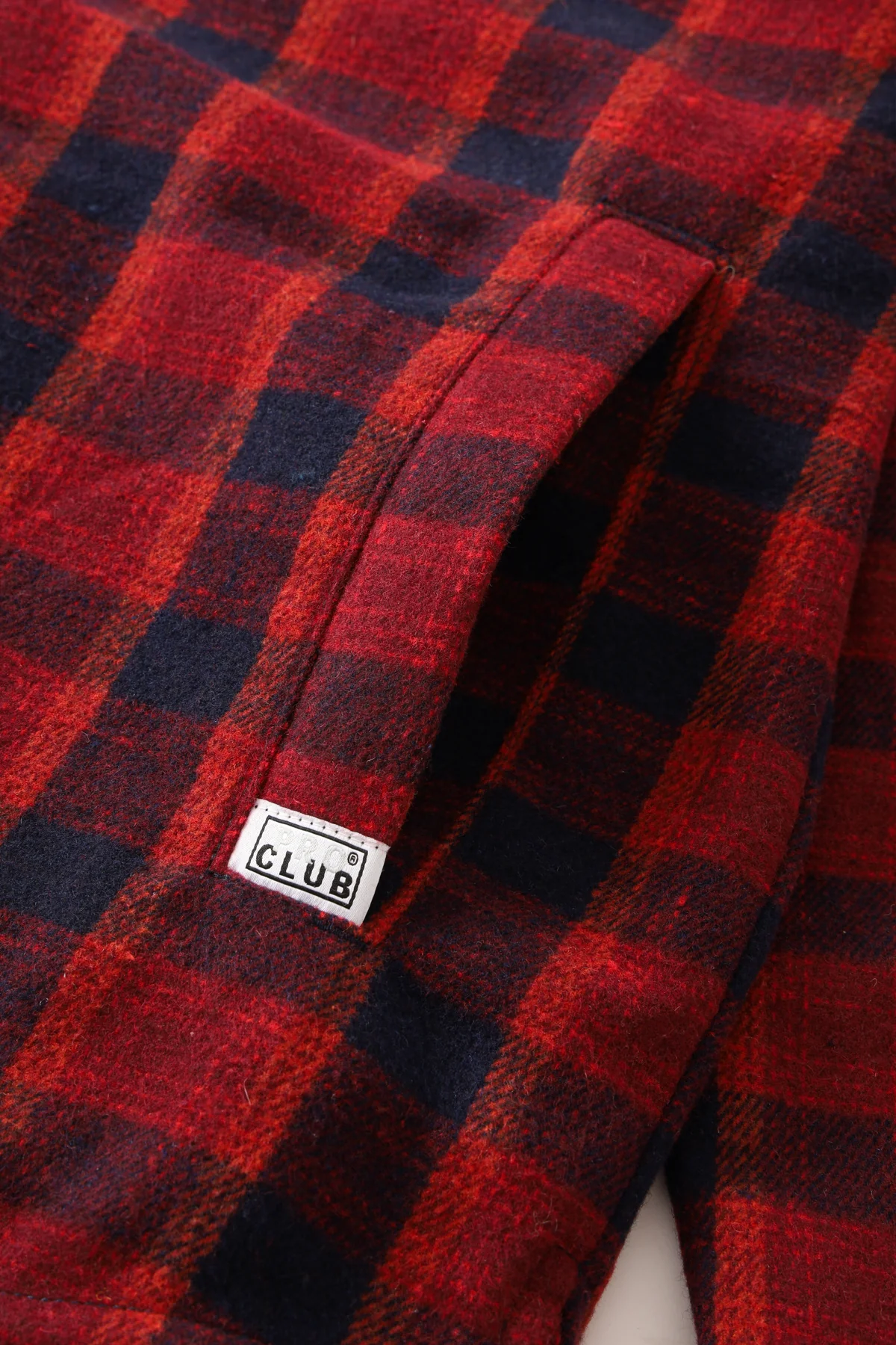 Pro Club - Flannel Work Shirt - Red/Navy - Image 5