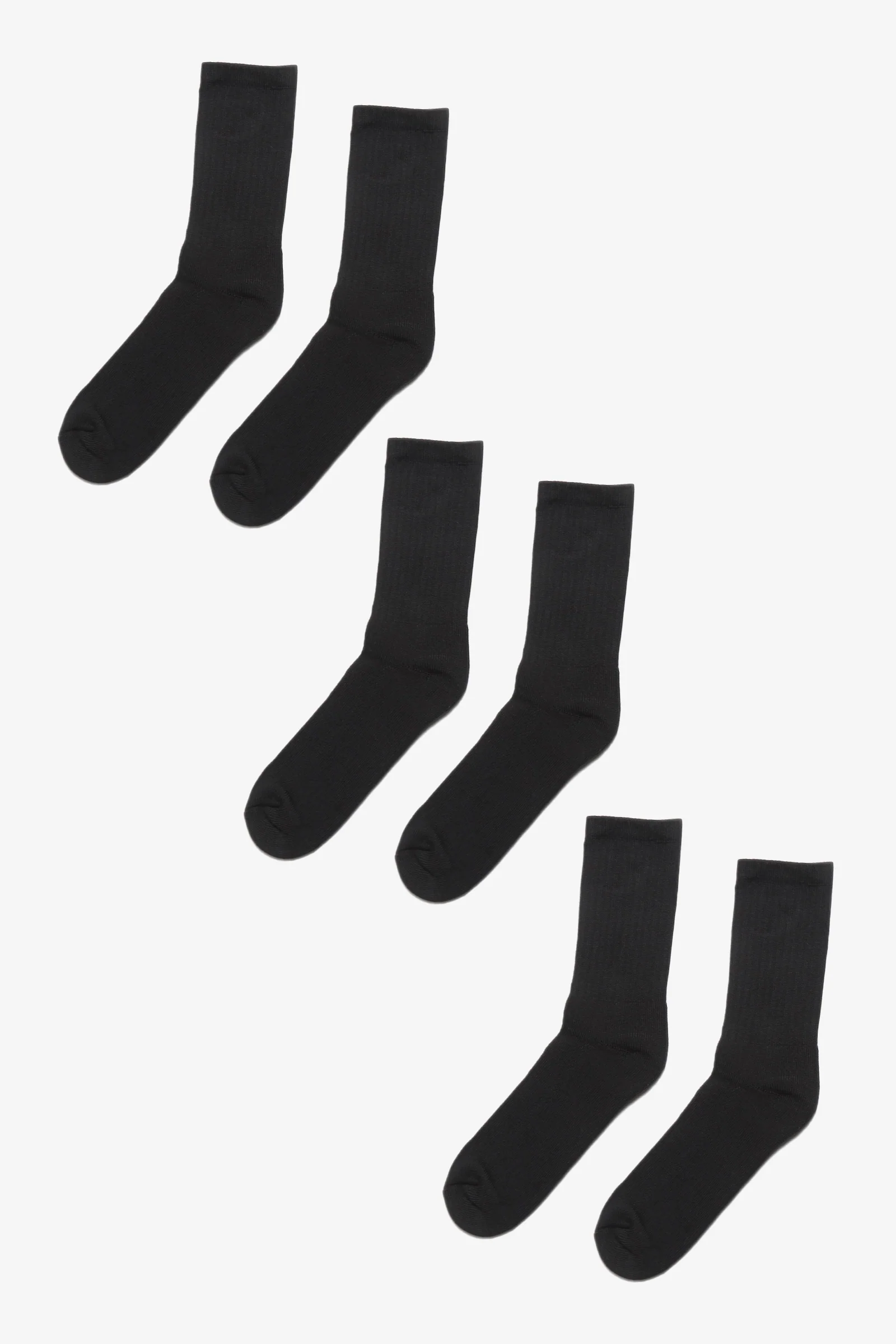 Pro Club - Heavyweight Crew Socks - 3 Pack - Black - Image 2