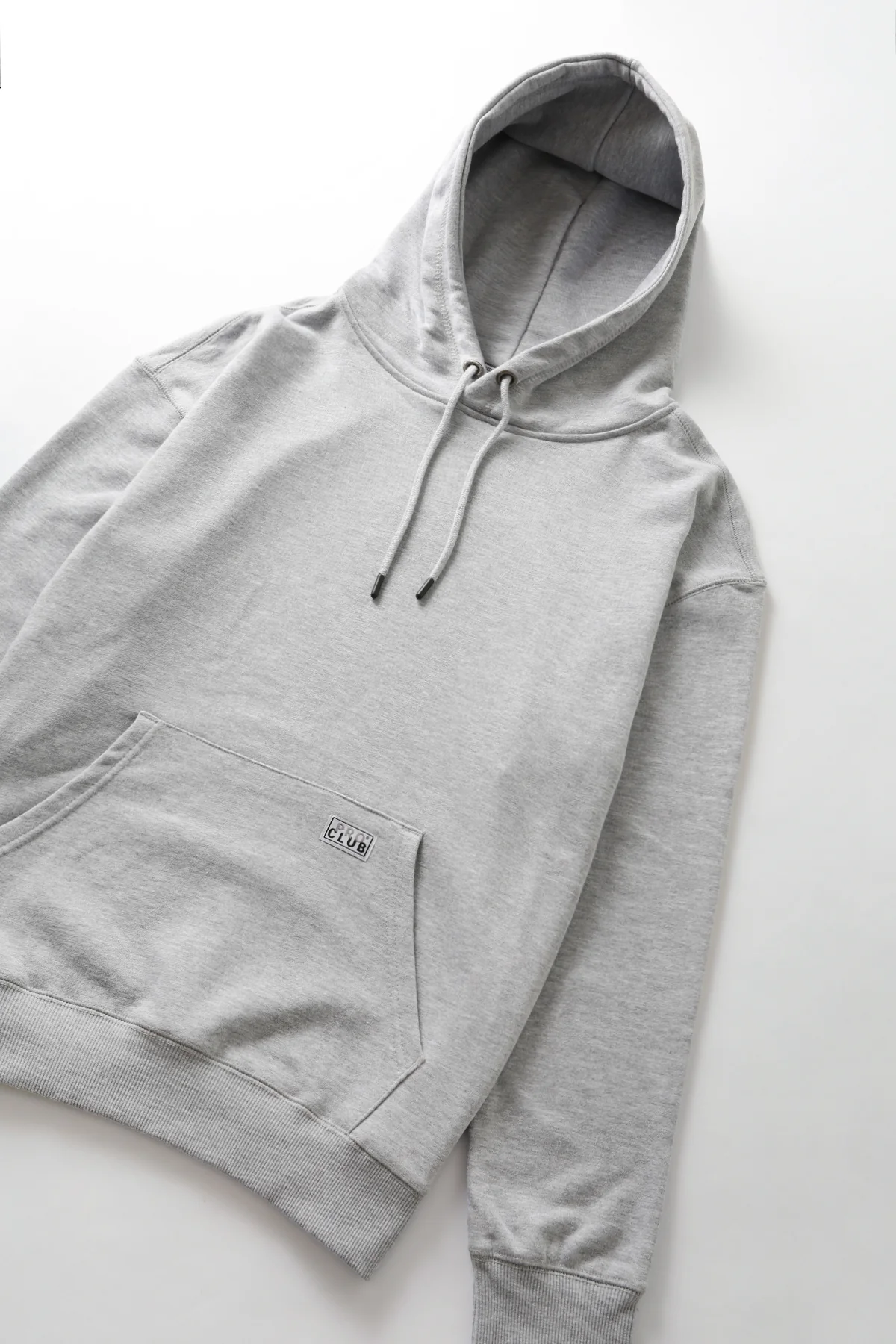 Pro Club - Hooded Pullover Sweatshirt - Heather Grey - Image 2