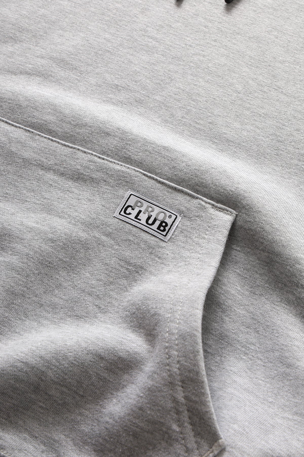Pro Club - Hooded Pullover Sweatshirt - Heather Grey - Image 3