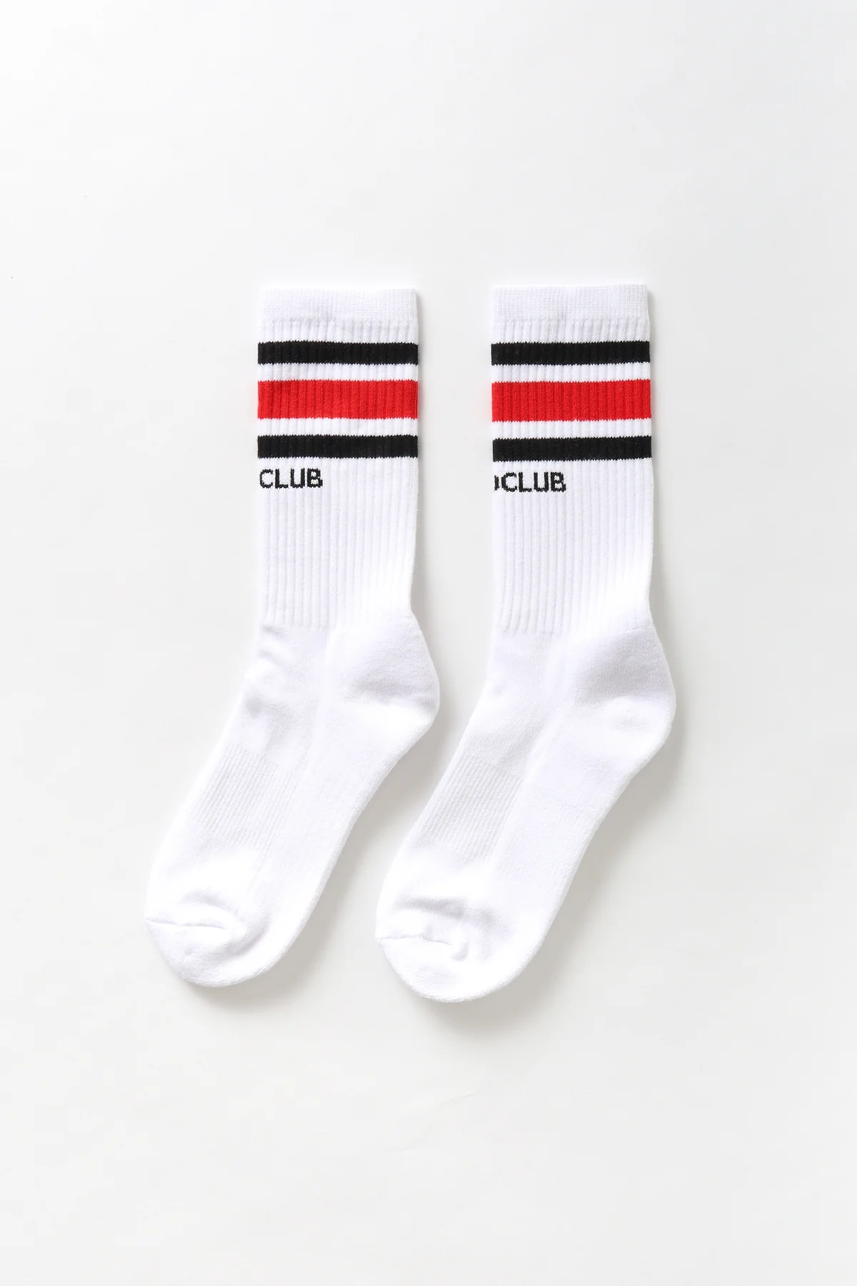 Pro Club - Striped Crew Socks - Red/Black - Image 4