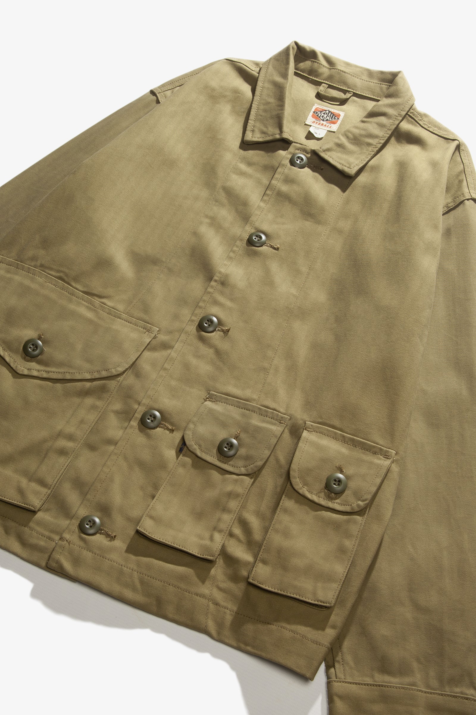 Red Ruggison - Twill Military Work Jacket - Olive - Image 4
