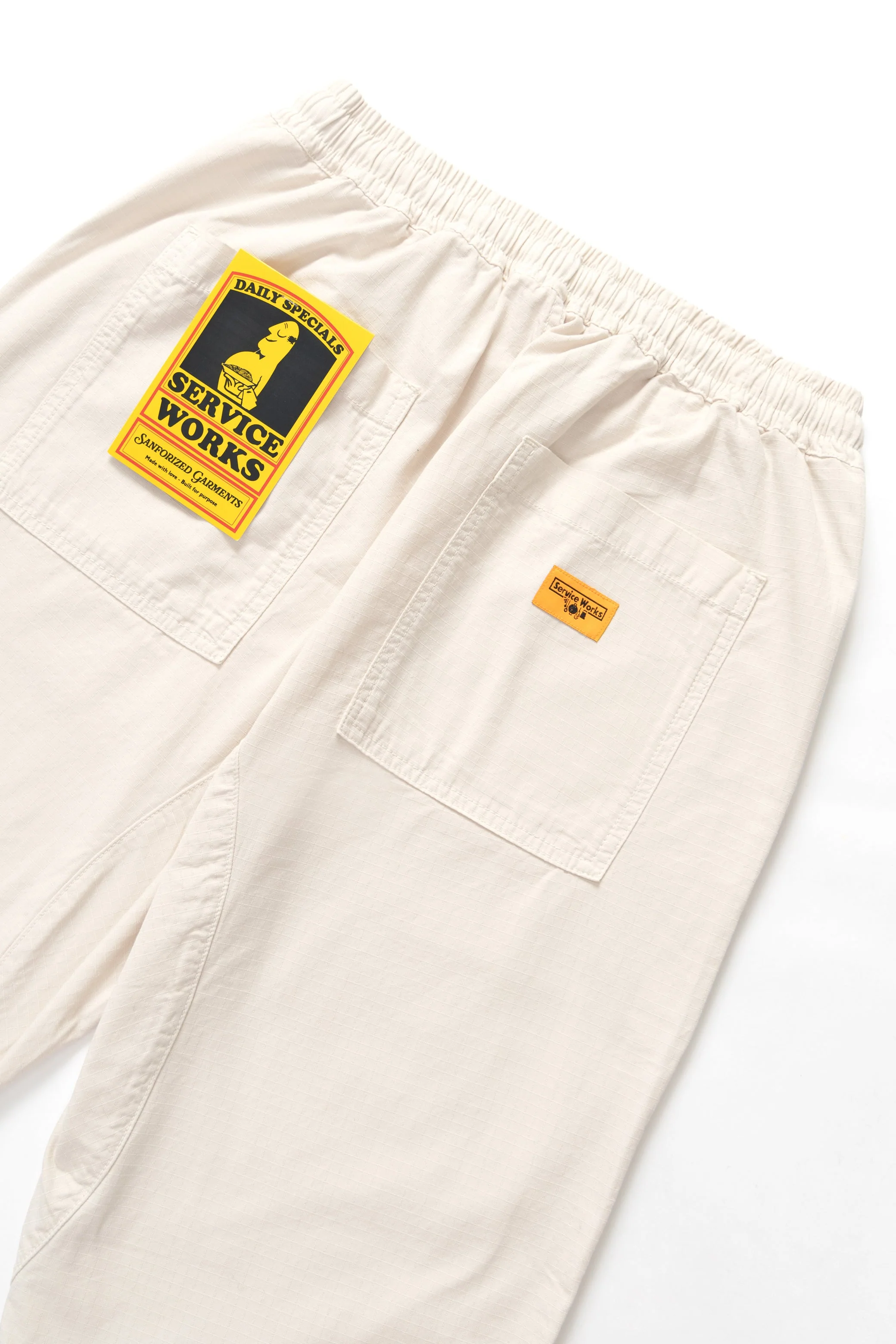 Service Works - Ripstop Chef Pants - Bone - Image 5