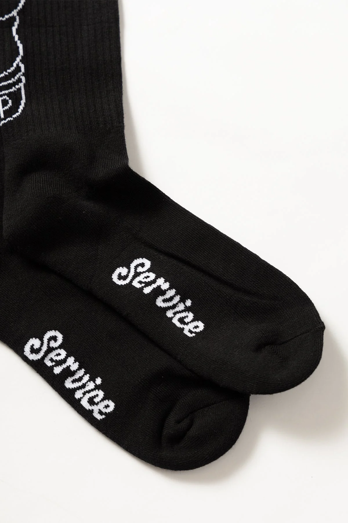 Service Works - Salt + Pepper Socks - Black - Image 4