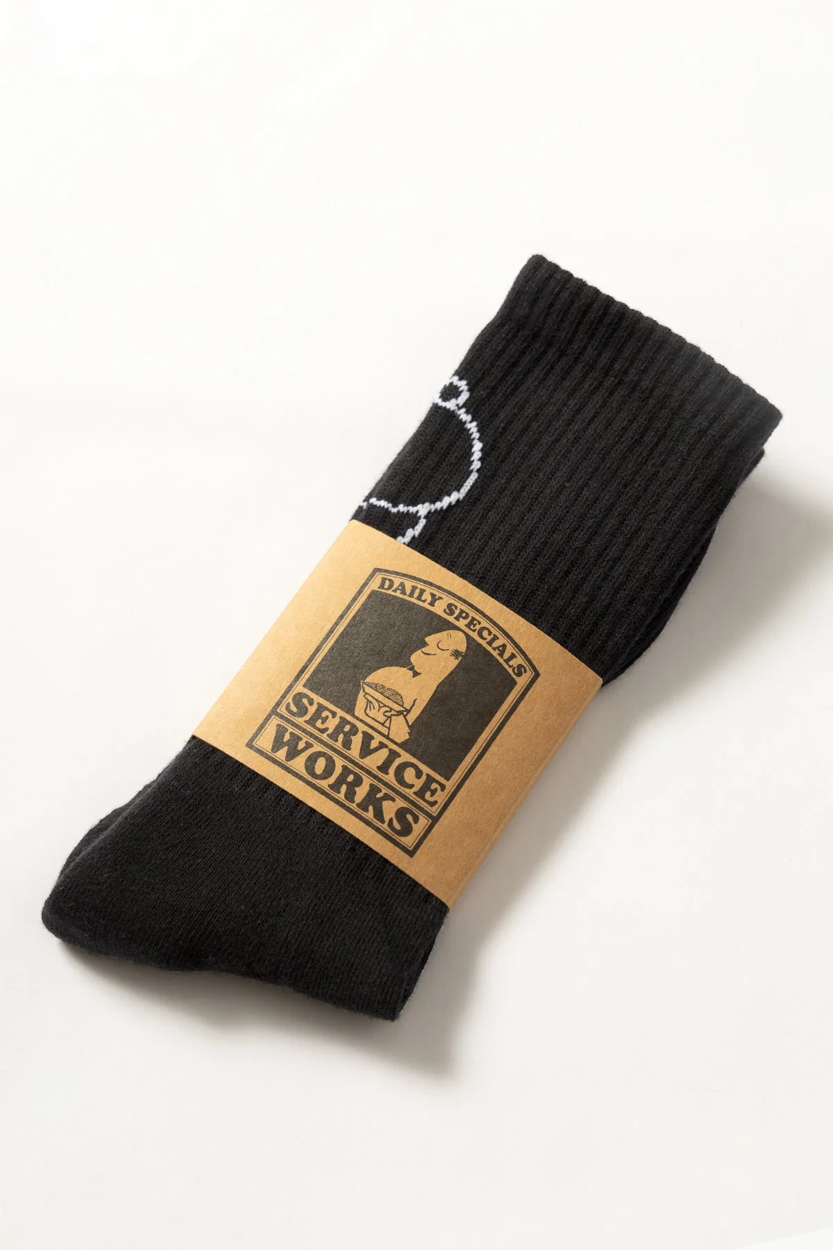 Service Works - Salt + Pepper Socks - Black - Image 5