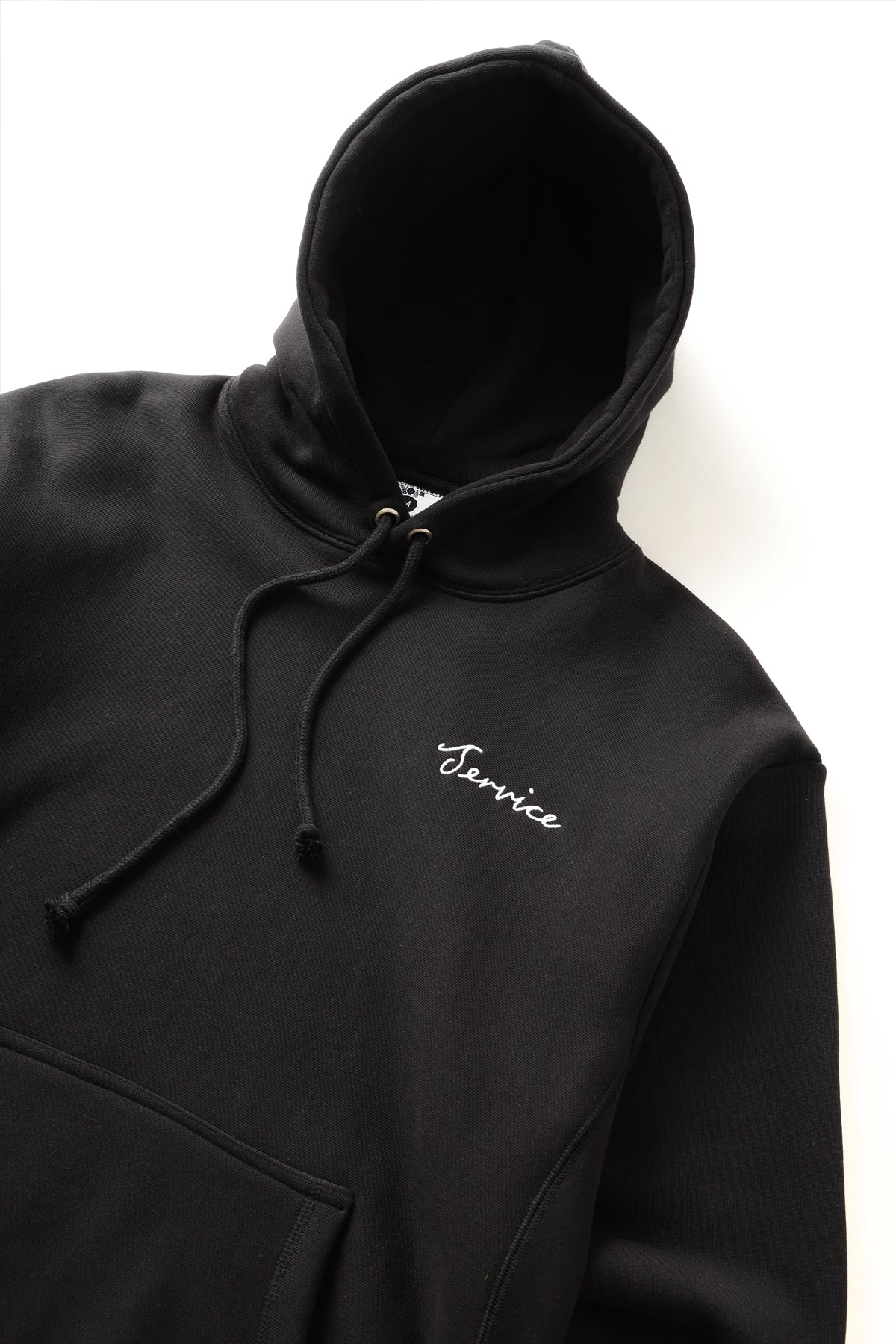 Service Works - Script Logo Hoodie - Black - Image 4