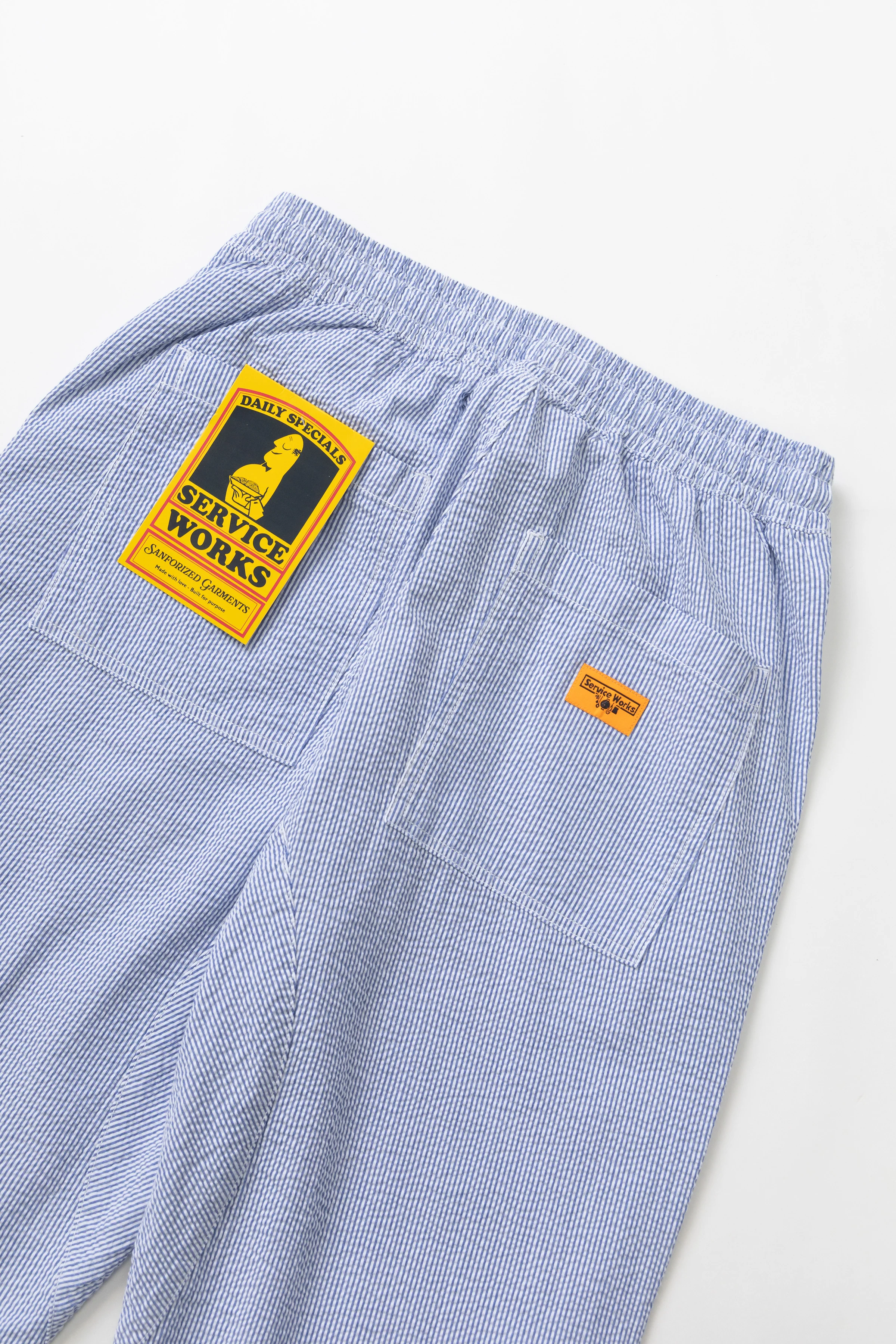 Service Works - Seersucker Chef Pants - Navy Stripe - Image 4