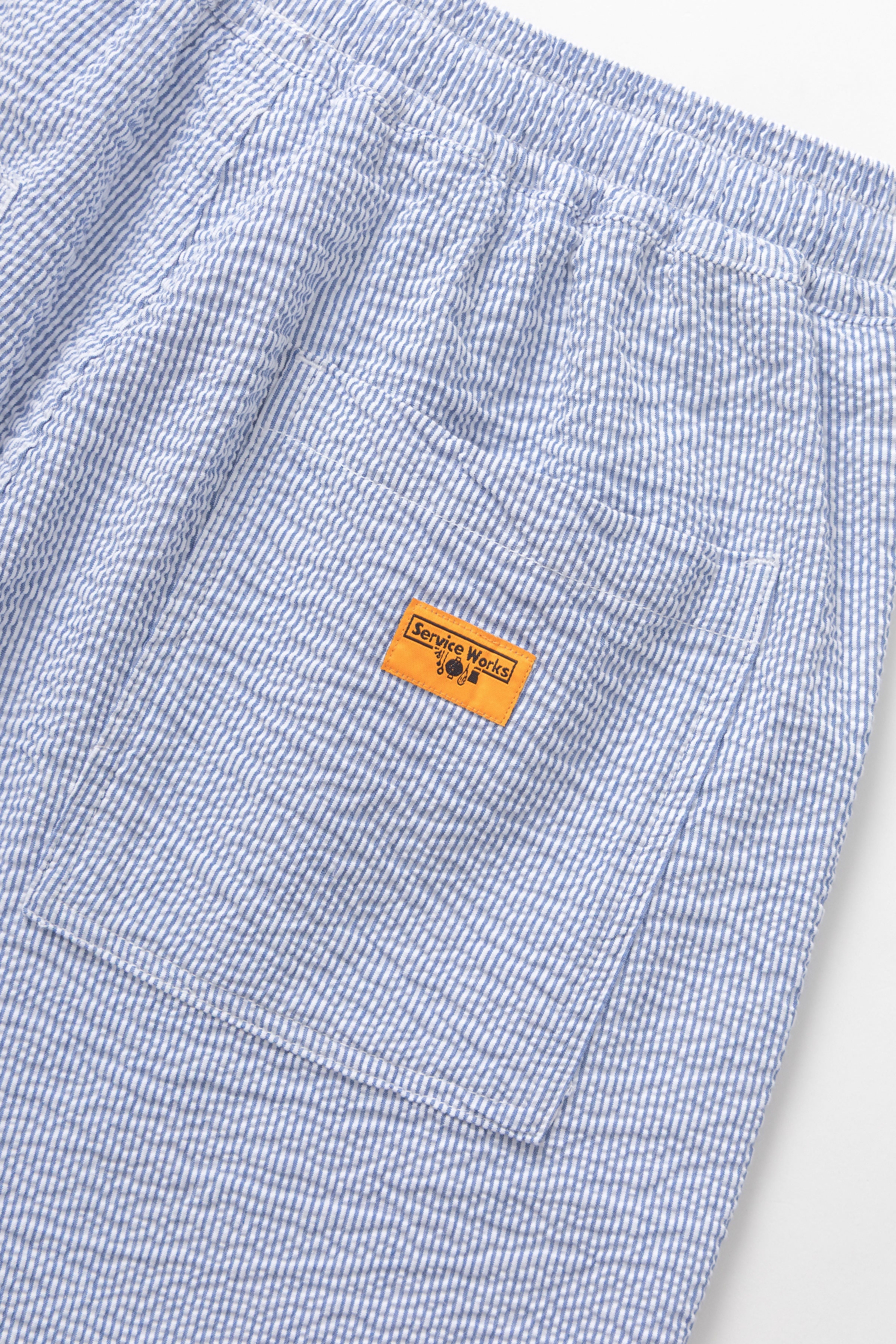 Service Works - Seersucker Chef Pants - Navy Stripe - Image 5