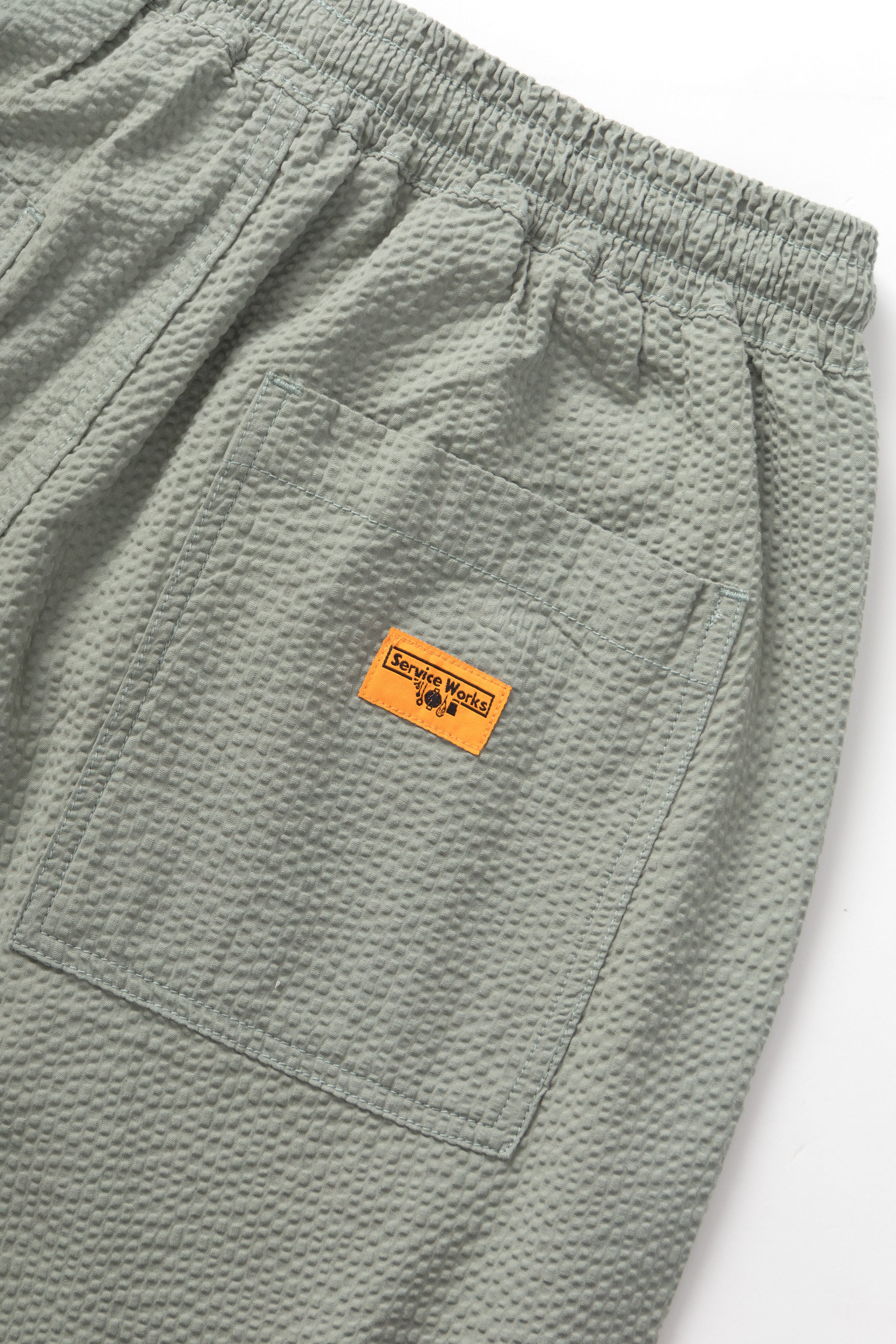 Service Works - Seersucker Chef Pants - Sage - Image 5