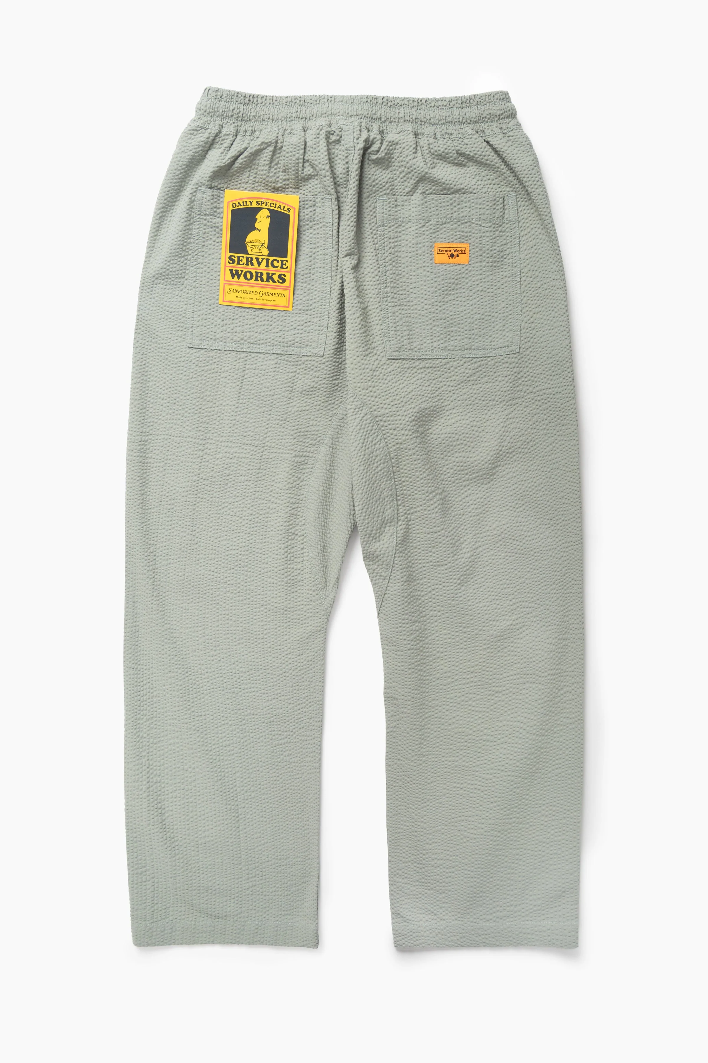 Service Works - Seersucker Chef Pants - Sage - Image 6