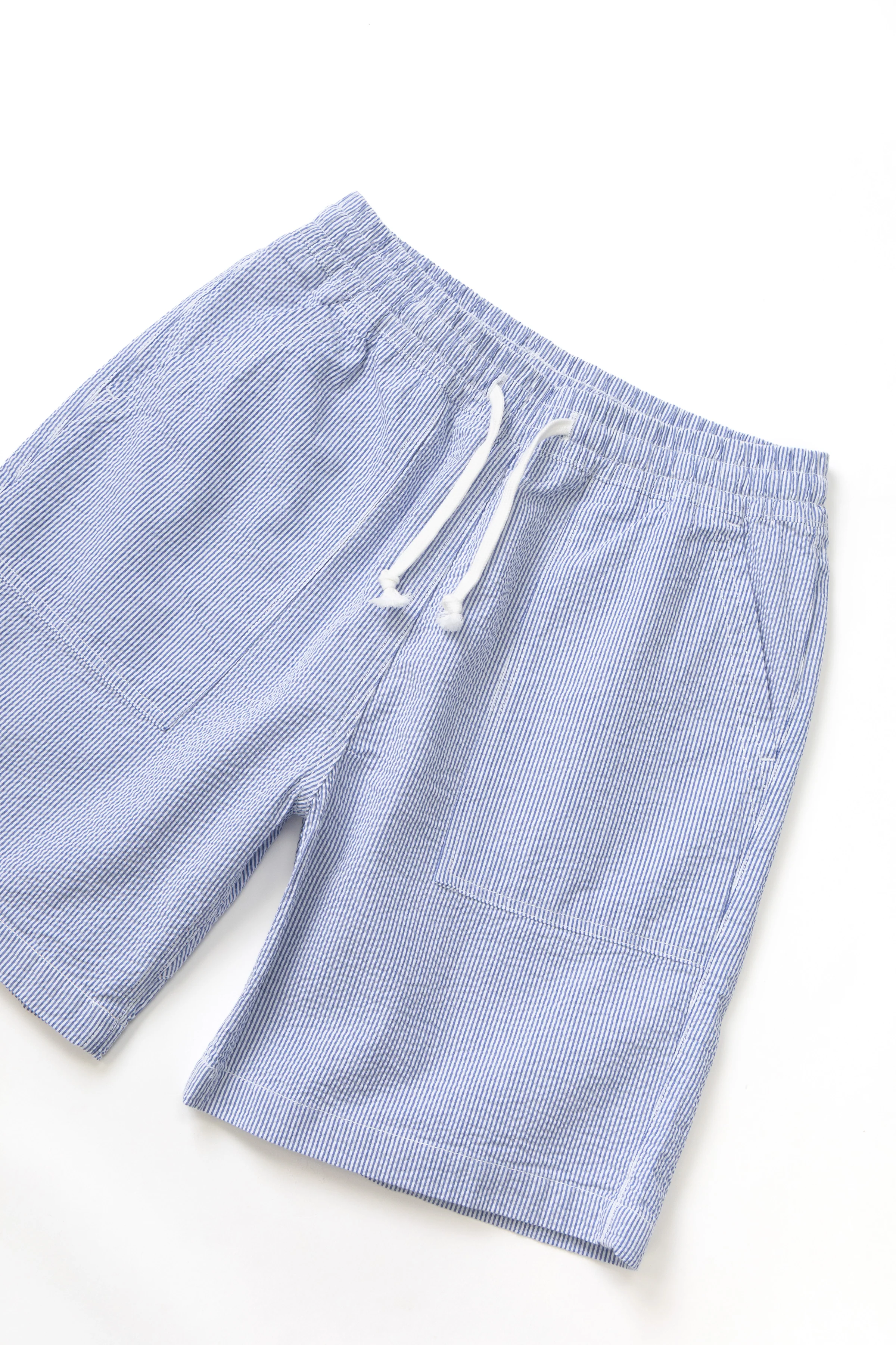 Service Works - Seersucker Chef Shorts - Navy Stripe - Image 2