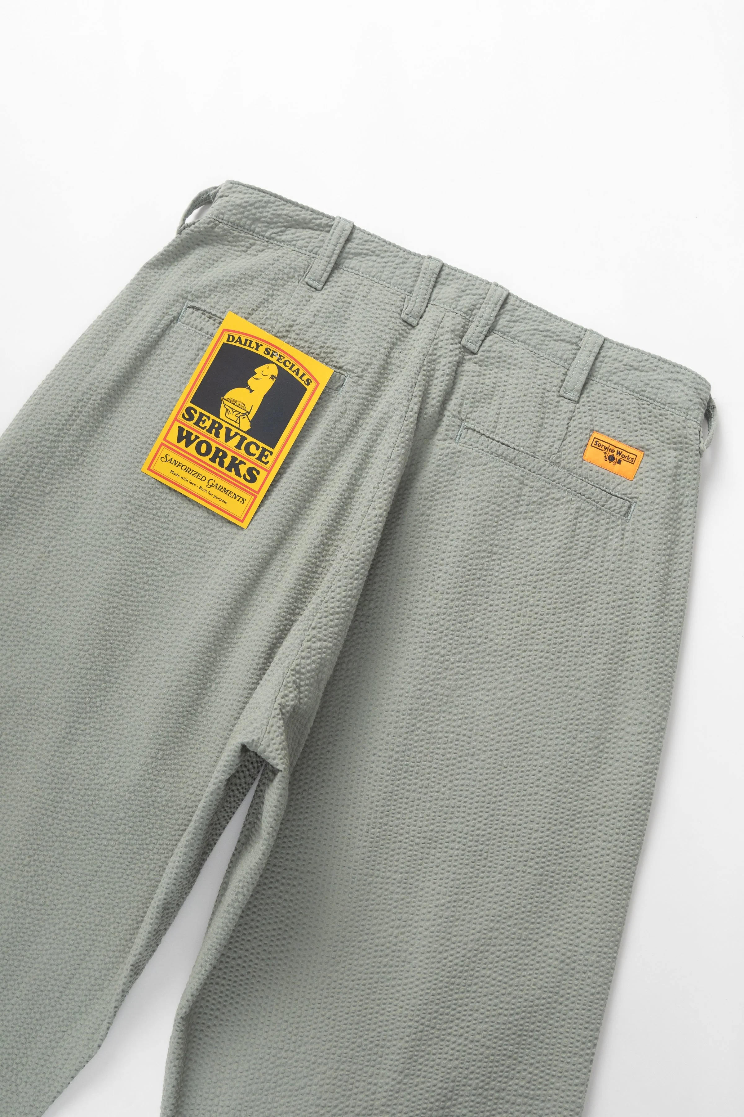 Service Works - Seersucker Part Timer Pant - Sage - Image 5