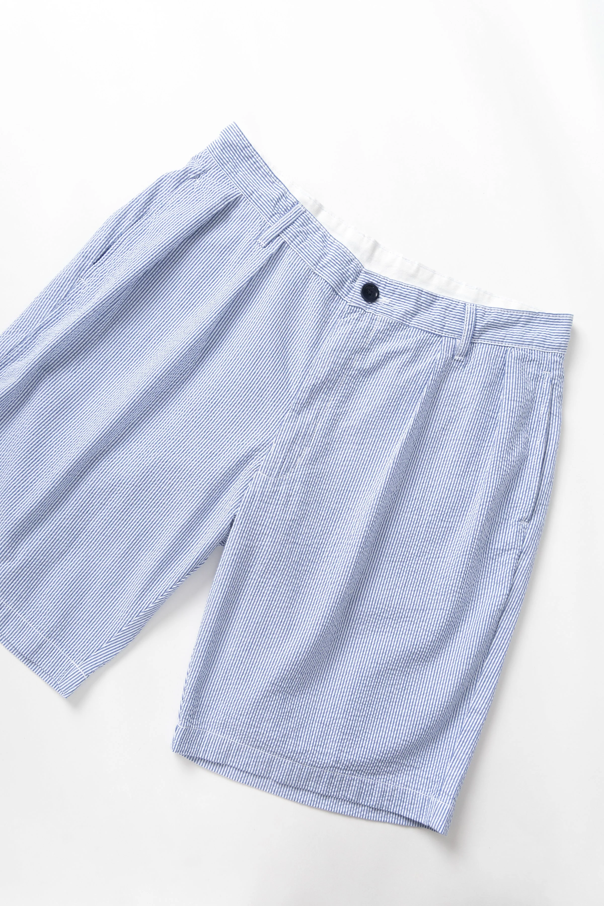 Service Works - Seersucker Part Timer Shorts - Navy Stripe - Image 2