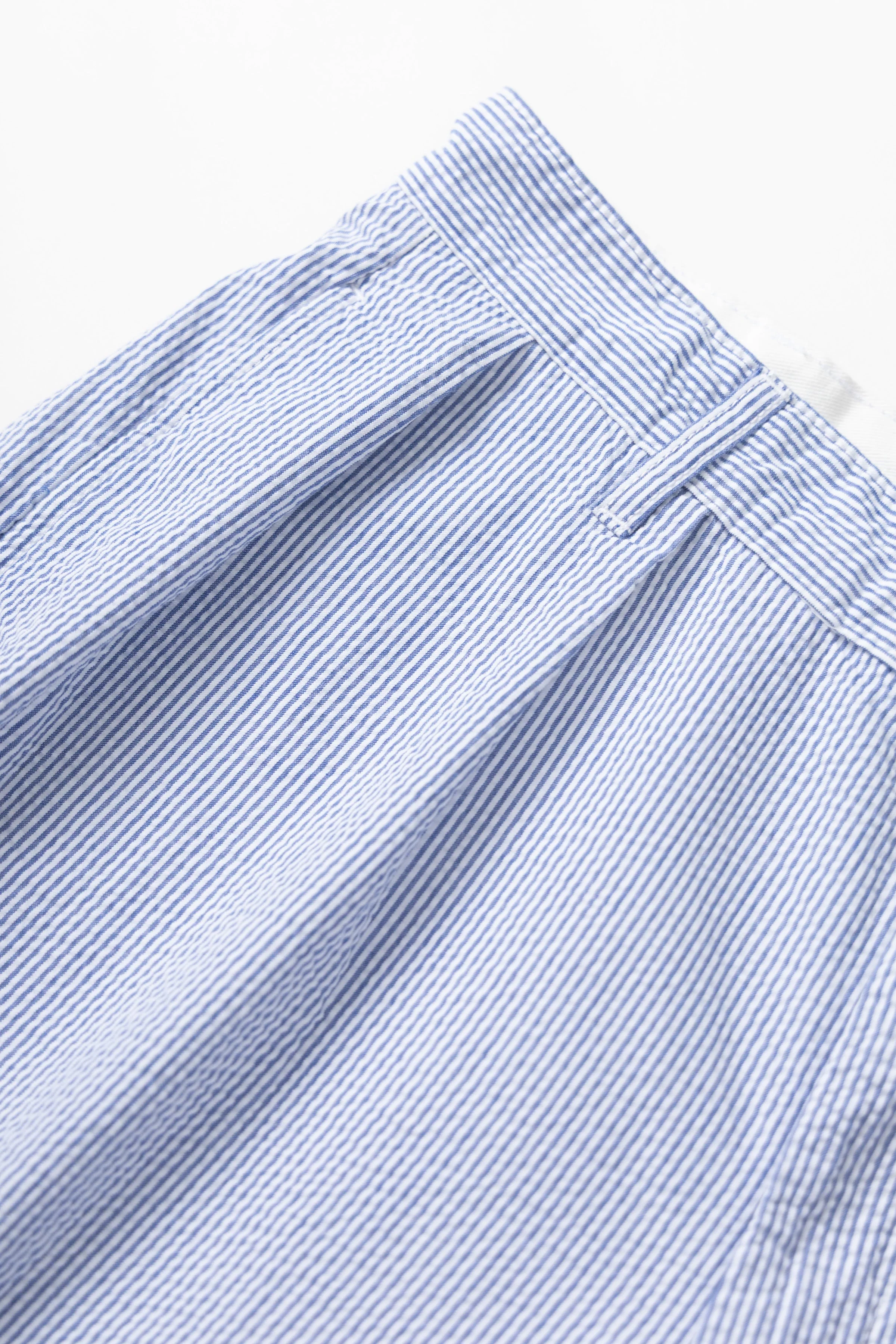 Service Works - Seersucker Part Timer Shorts - Navy Stripe - Image 3