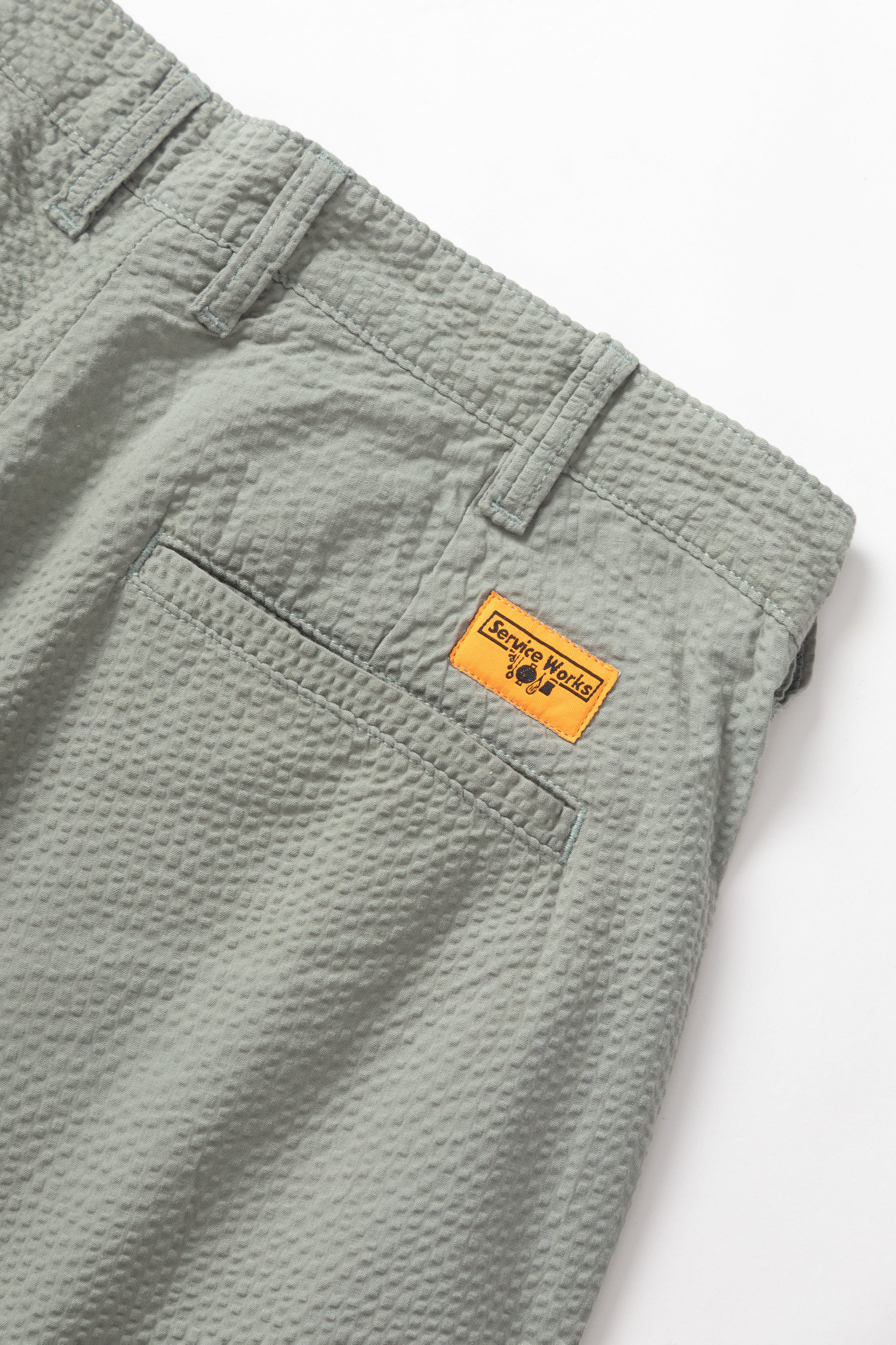 Service Works - Seersucker Part Timer Shorts - Sage - Image 5