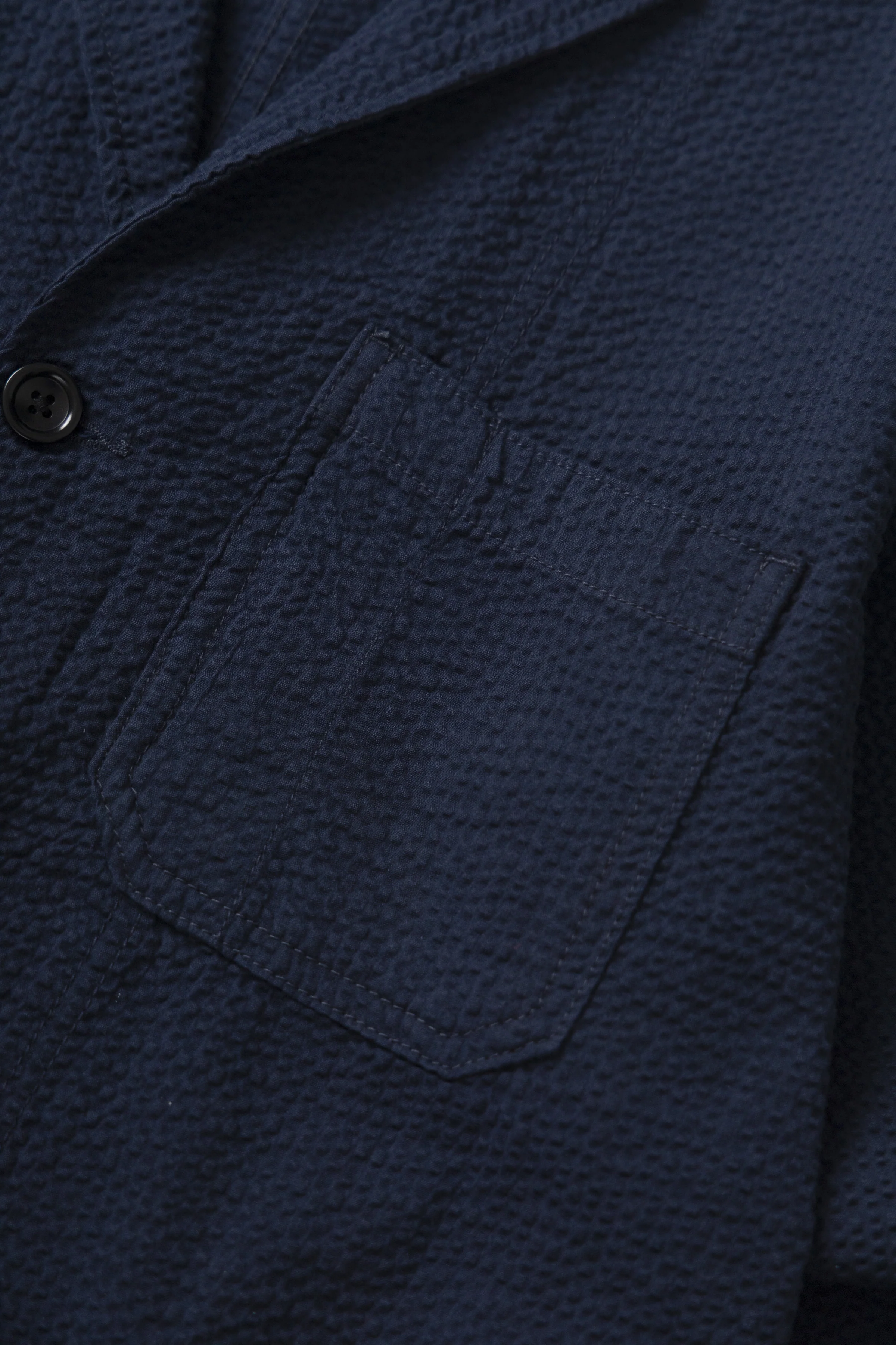 Service Works - Seersucker Server Suit Jacket - Dark Navy - Image 5
