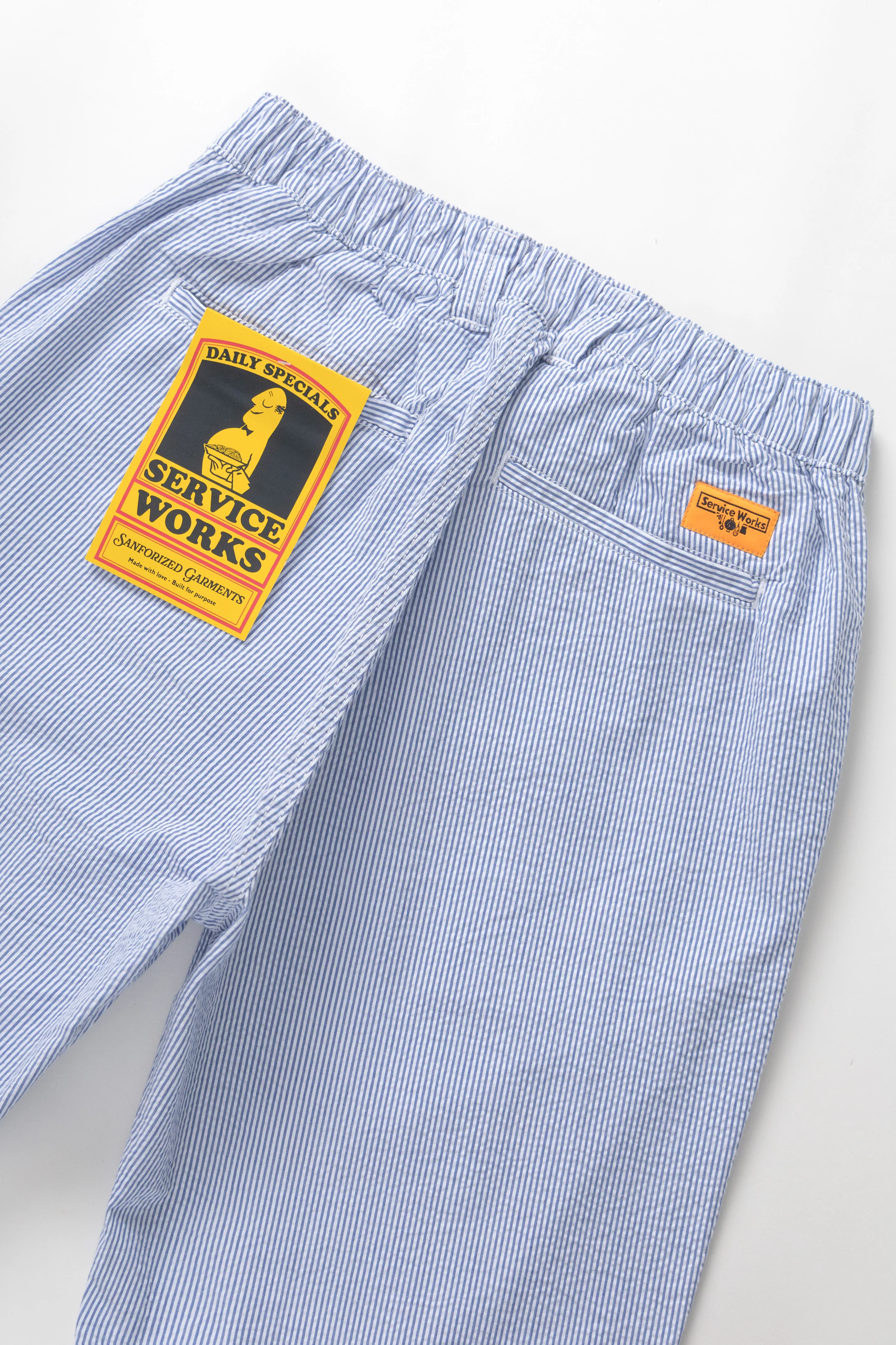 Service Works - Seersucker Waiters Pant - Navy Stripe - Image 4