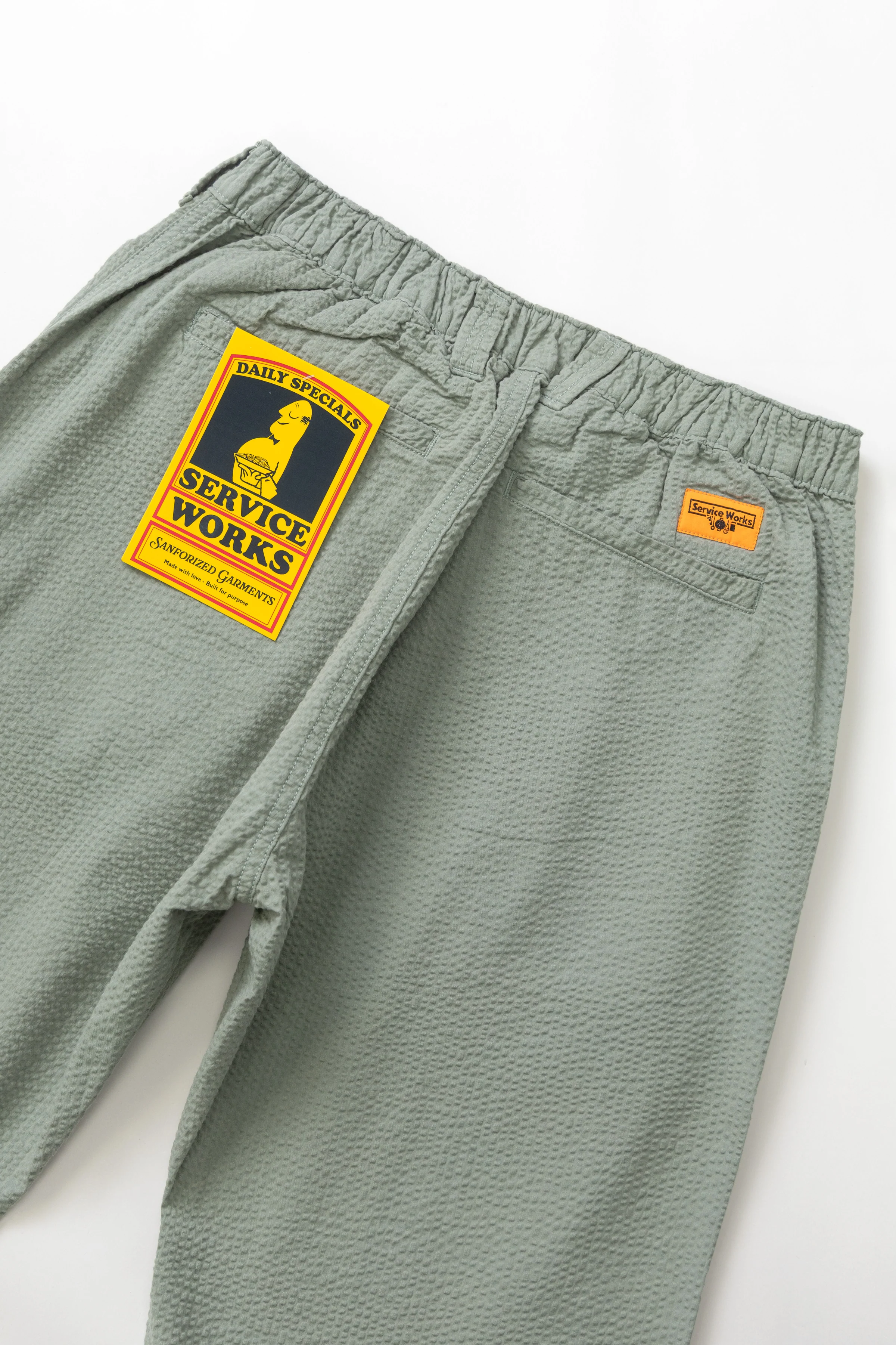 Service Works - Seersucker Waiters Pant - Sage - Image 4