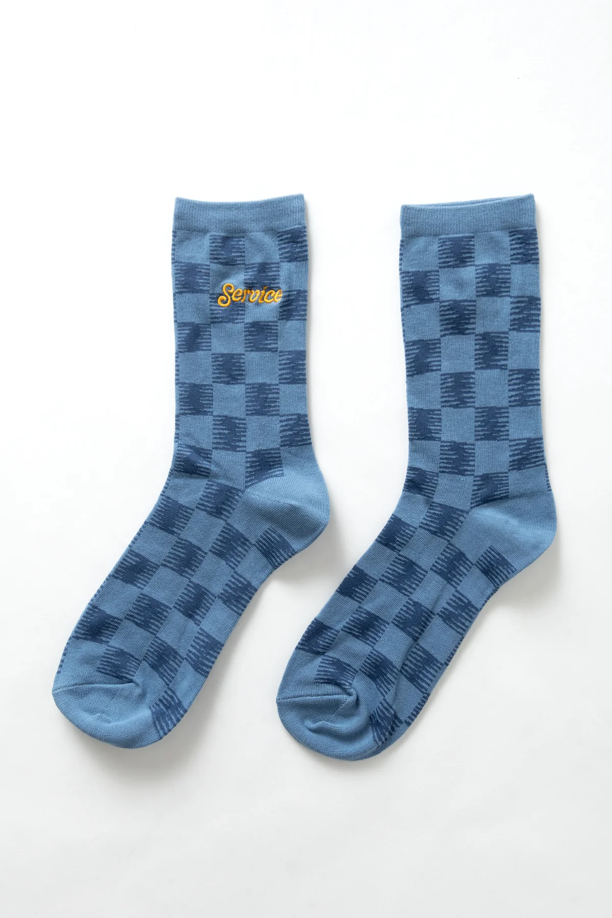 Service Works - Checker Socks - Blue - Image 3
