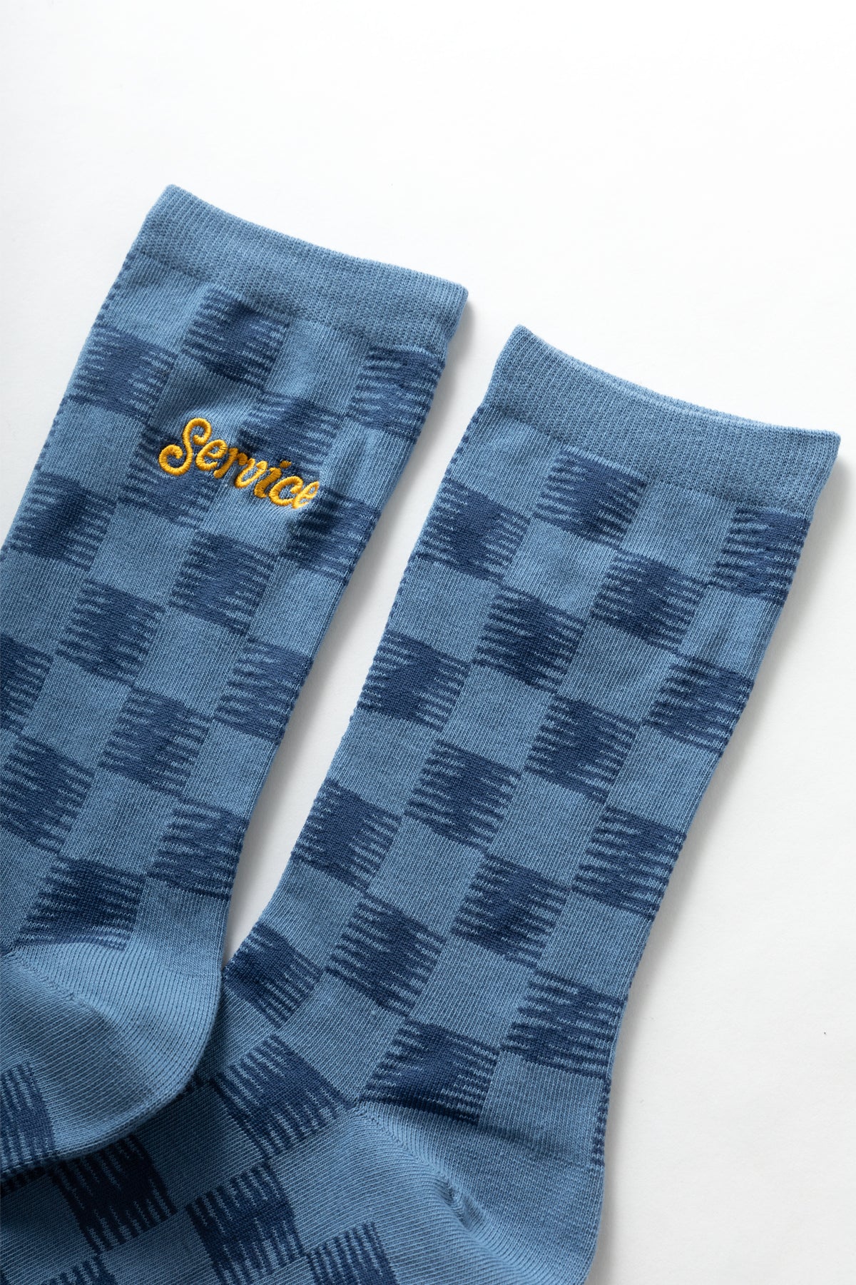 Service Works - Checker Socks - Blue - Image 4