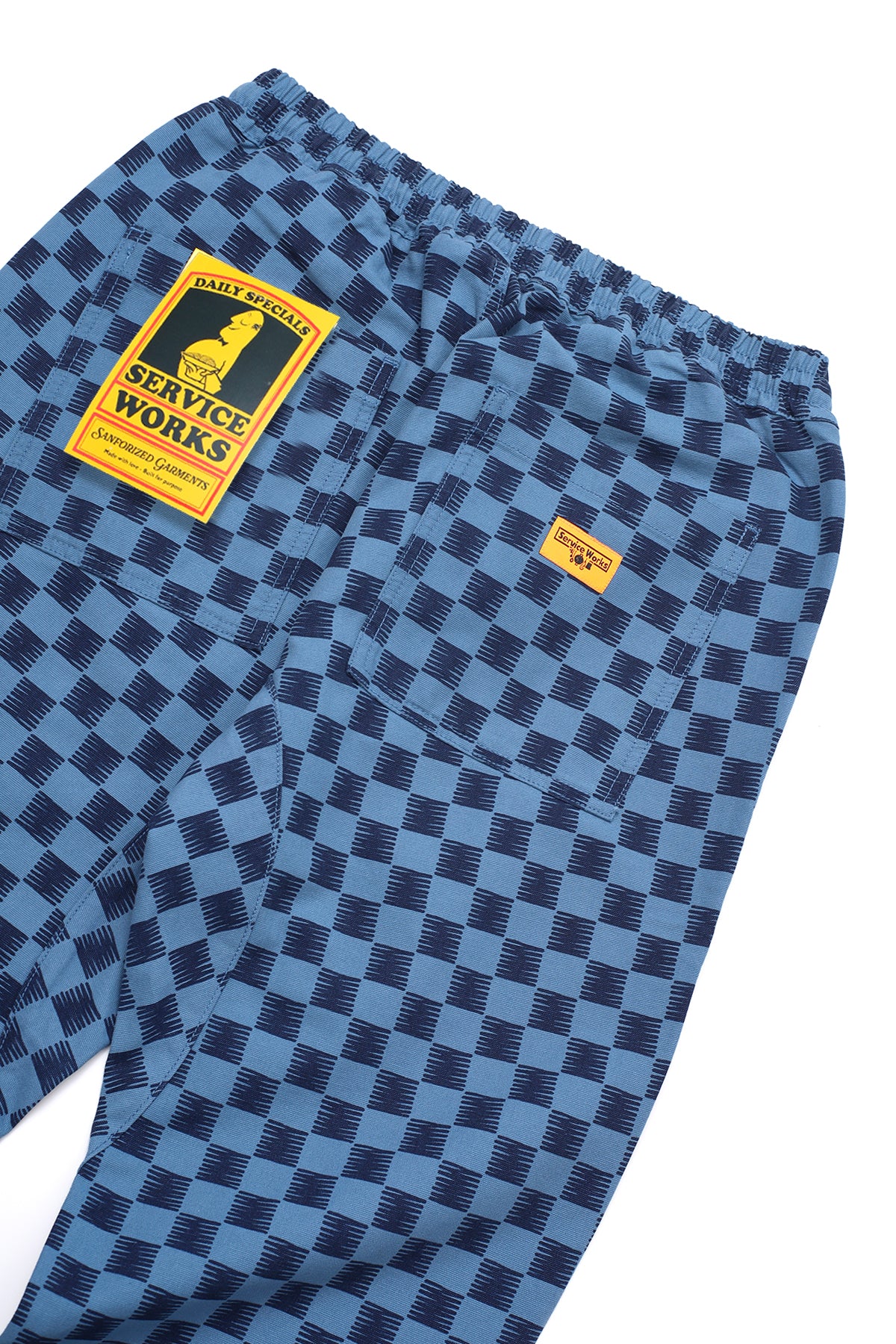 Service Works - Classic Chef Pants - Blue Checker - Image 3