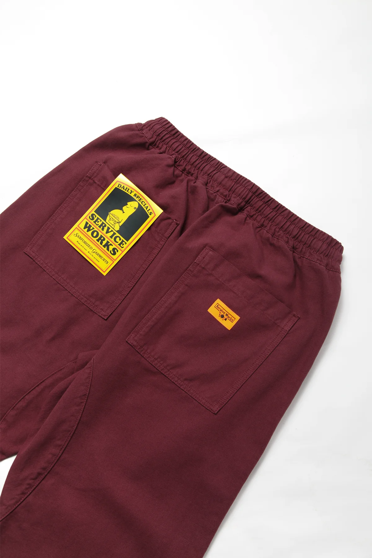 Service Works - Classic Chef Pants - Burgundy - Image 2
